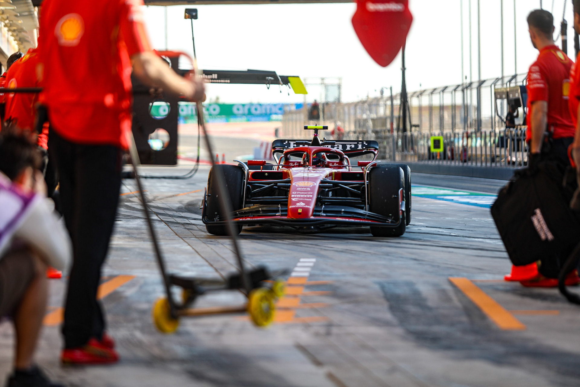 Carlos Sainz #55, Scuderia Ferrari; Formel 1 Pre-Season Tests Bahrain. Mittwoch, 21.02.2024