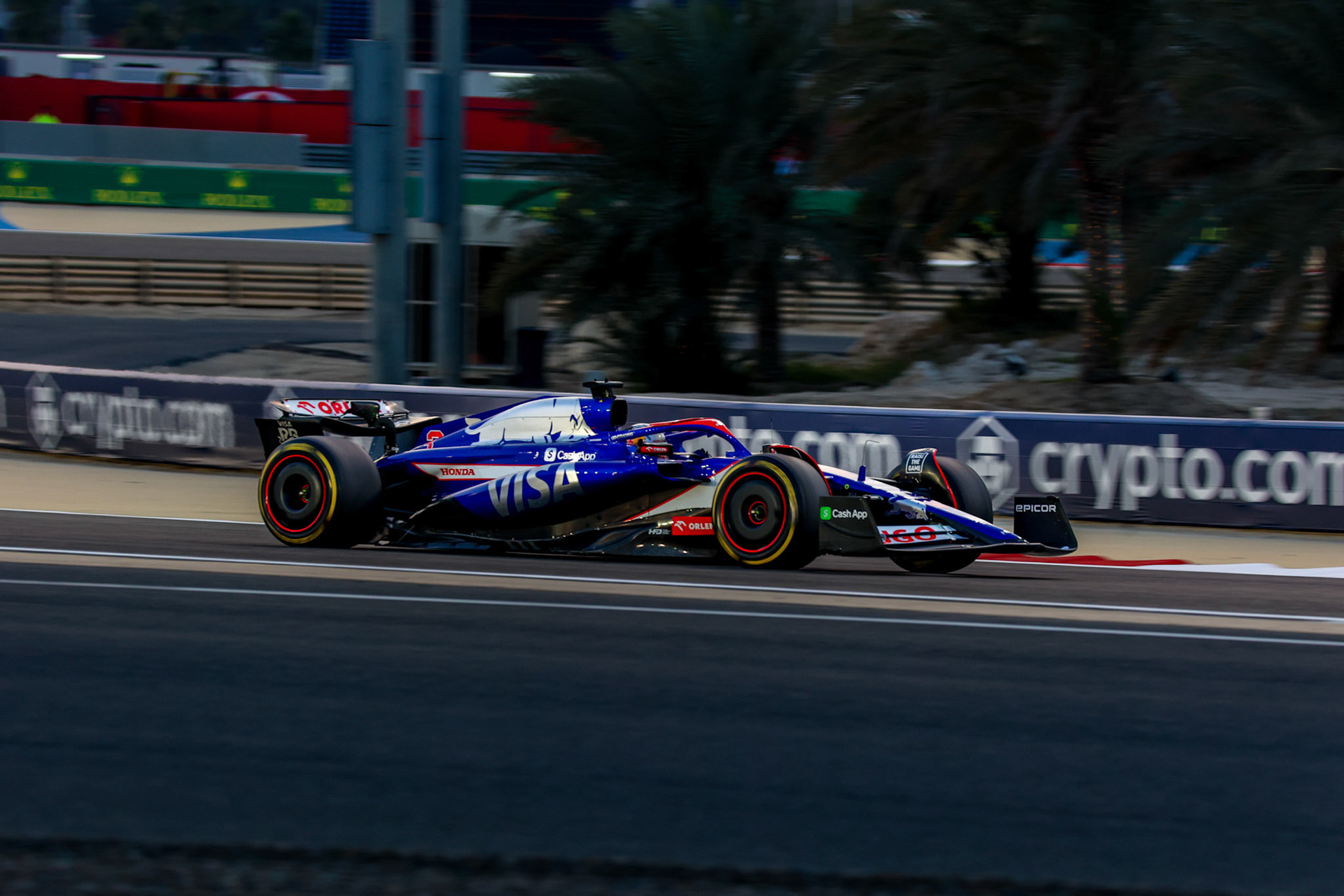 Daniel Ricciardo, #3, Visa Cash App RB Formula One Team; Formel 1 Pre-Season Tests Bahrain. Donnerstag, 22.02.2024