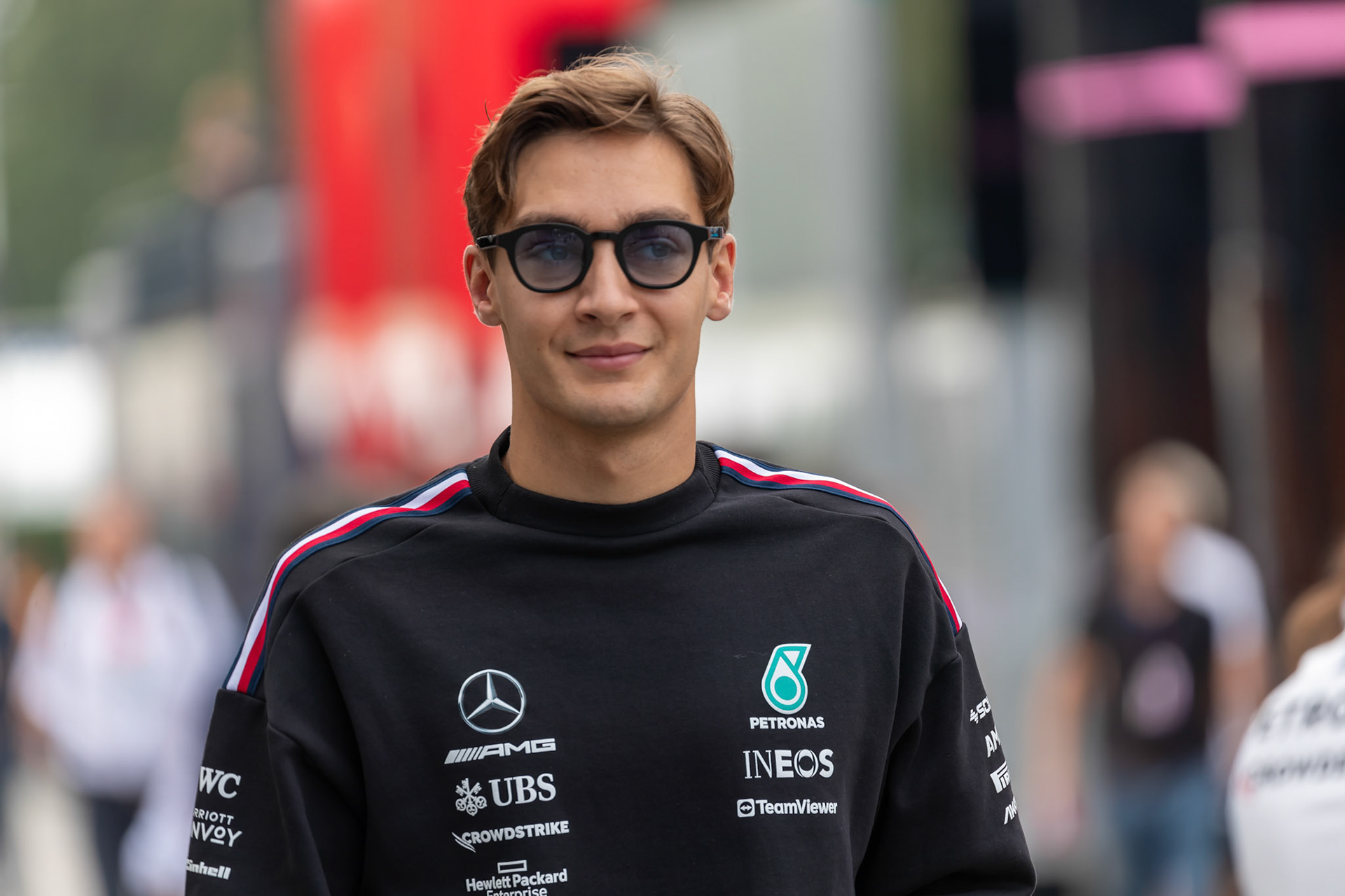 George Russell (GBR) Mercedes AMG F1 Team; Formel 1 GP Italien / Monza. Samstag, 02.09.2023
