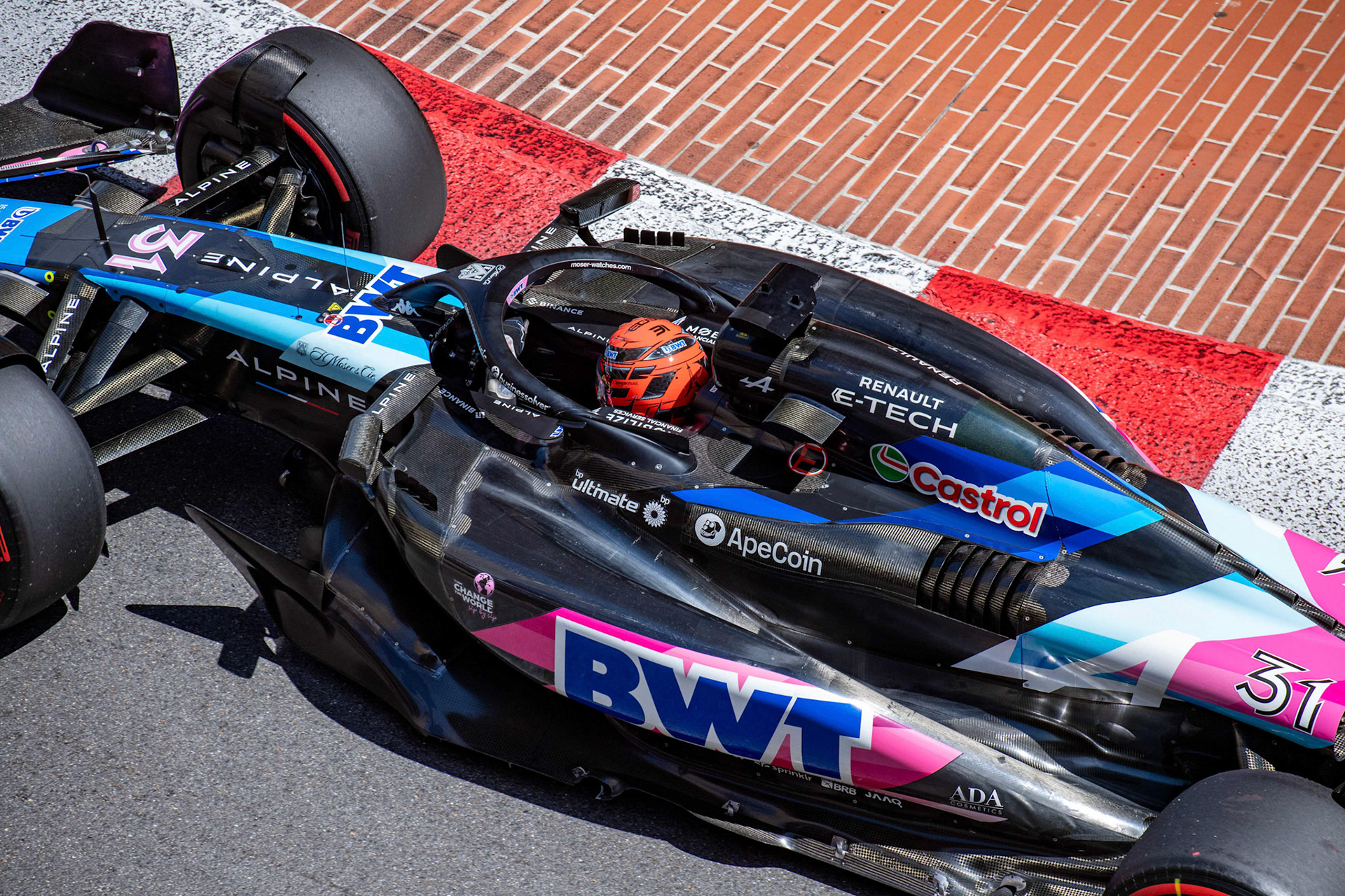 Esteban Ocon #31, BWT Alpine F1 Team; Formel1 GP Monaco Samstag, 25.05.2024