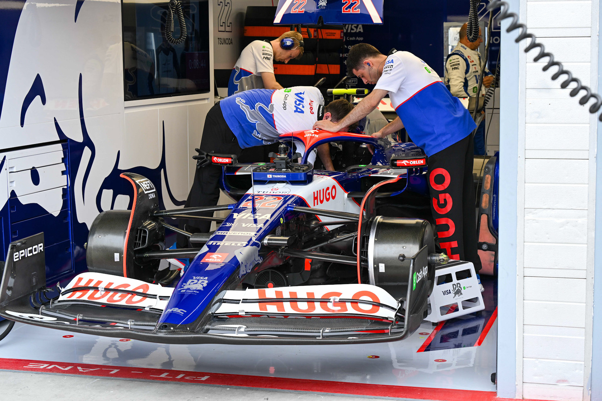 Yuki Tsunoda #22, Visa Cash App RB Formula One Team;Formel 1 Budapest / Ungarn, 20.07.2024