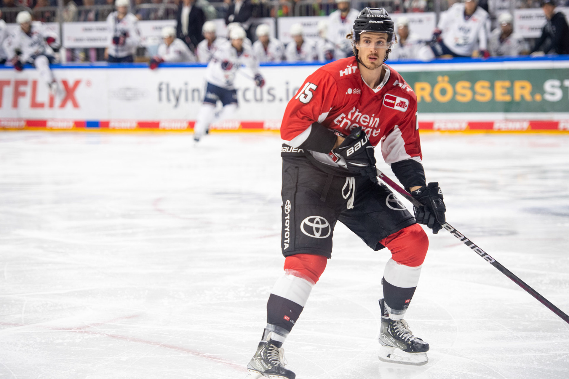 Louis Marc Aubry; DEL Kölner Haie - Adler Mannheim, 30.09.2023