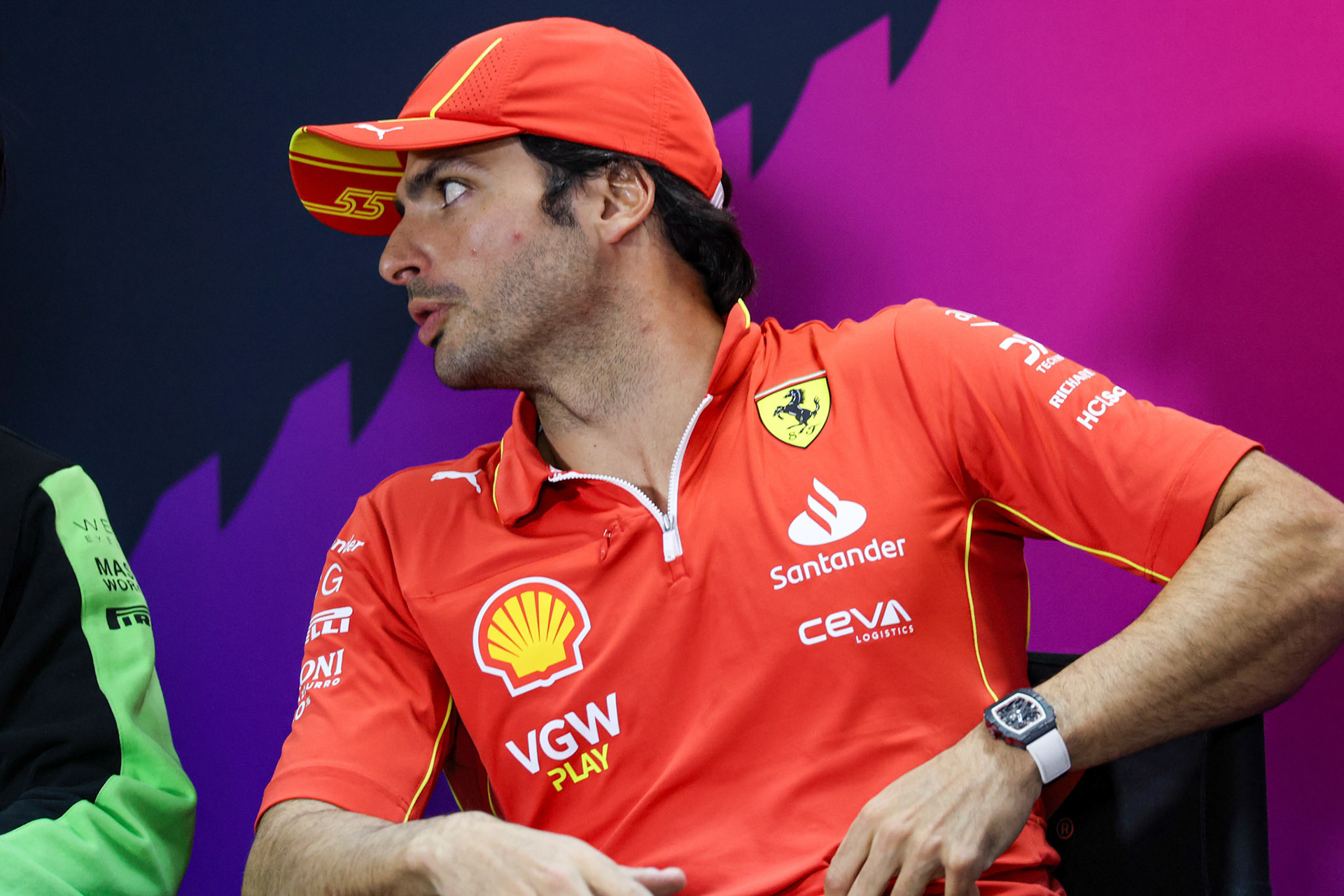 Carlos Sainz #55, Scuderia Ferrari; Formel 1 Pre-Season Tests Bahrain. Mittwoch, 21.02.2024