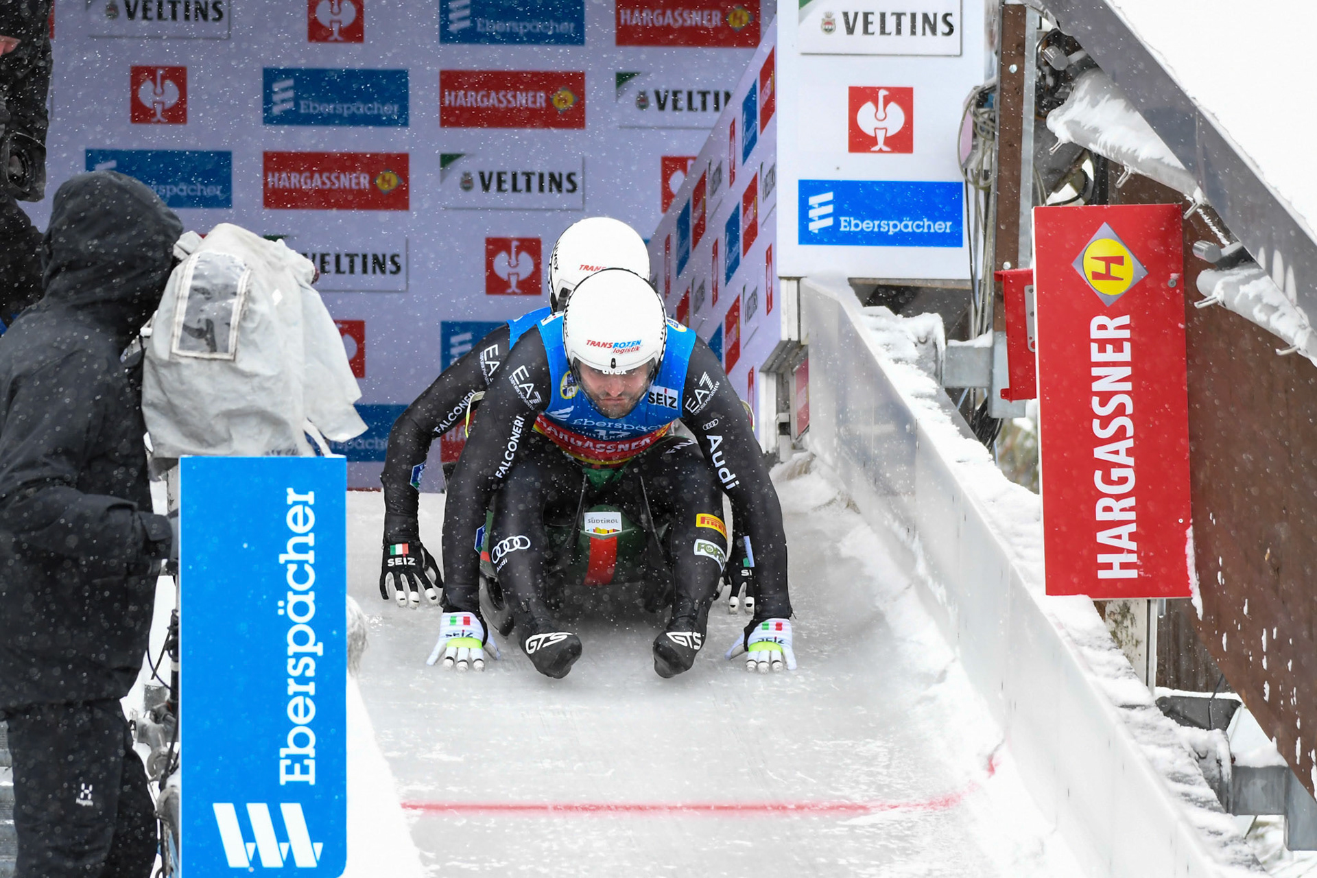 Emanuel Rieder, Simon Kainzwaldner, ITA; Eberspächer Luge World Cup; Veltins Eisarena Winterberg 25.02.2023
