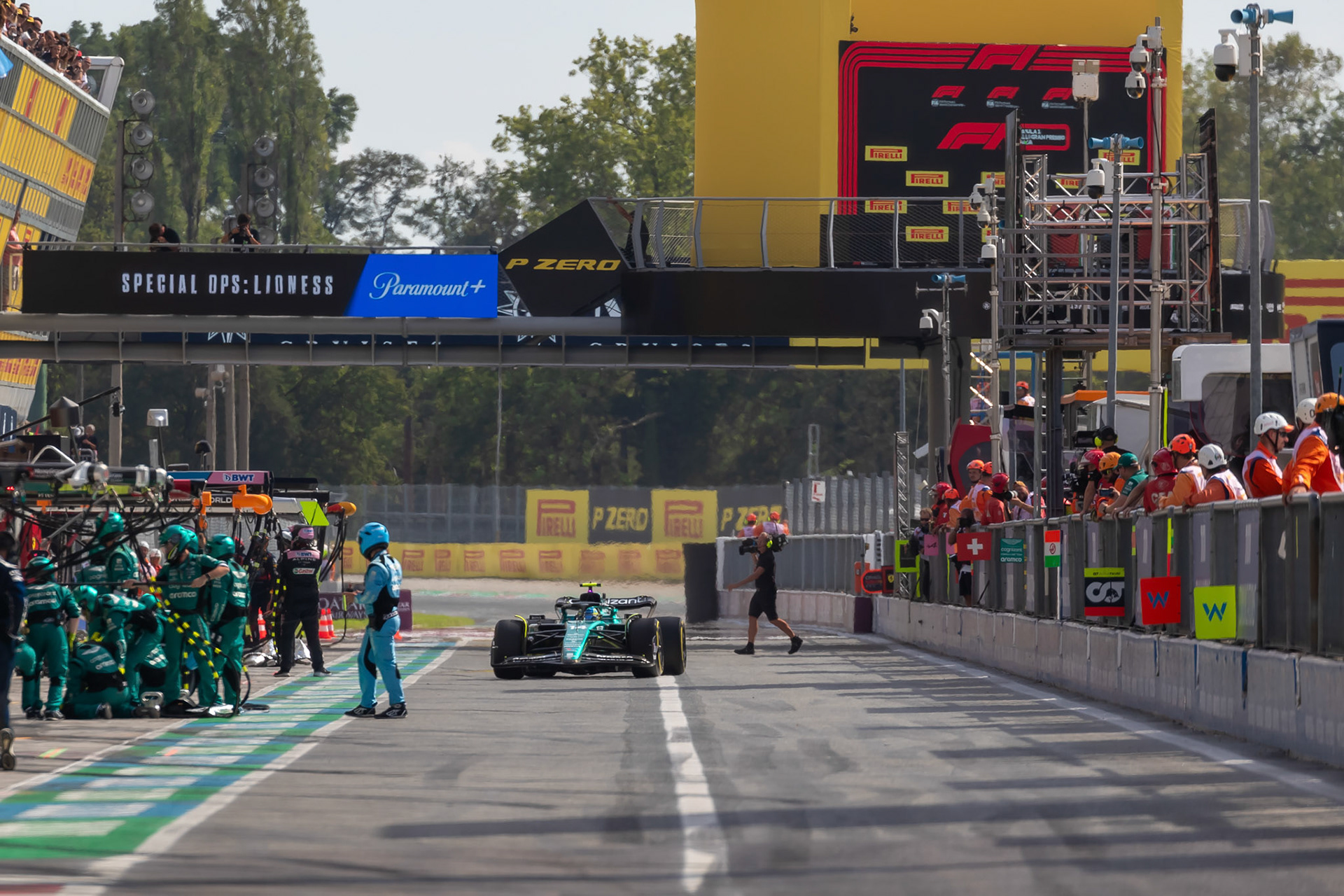 Fernando Alonso (ESP) Aston Martin Formula One Team; Formel 1 GP Italien / Monza. Sonntag, 03.09.2023