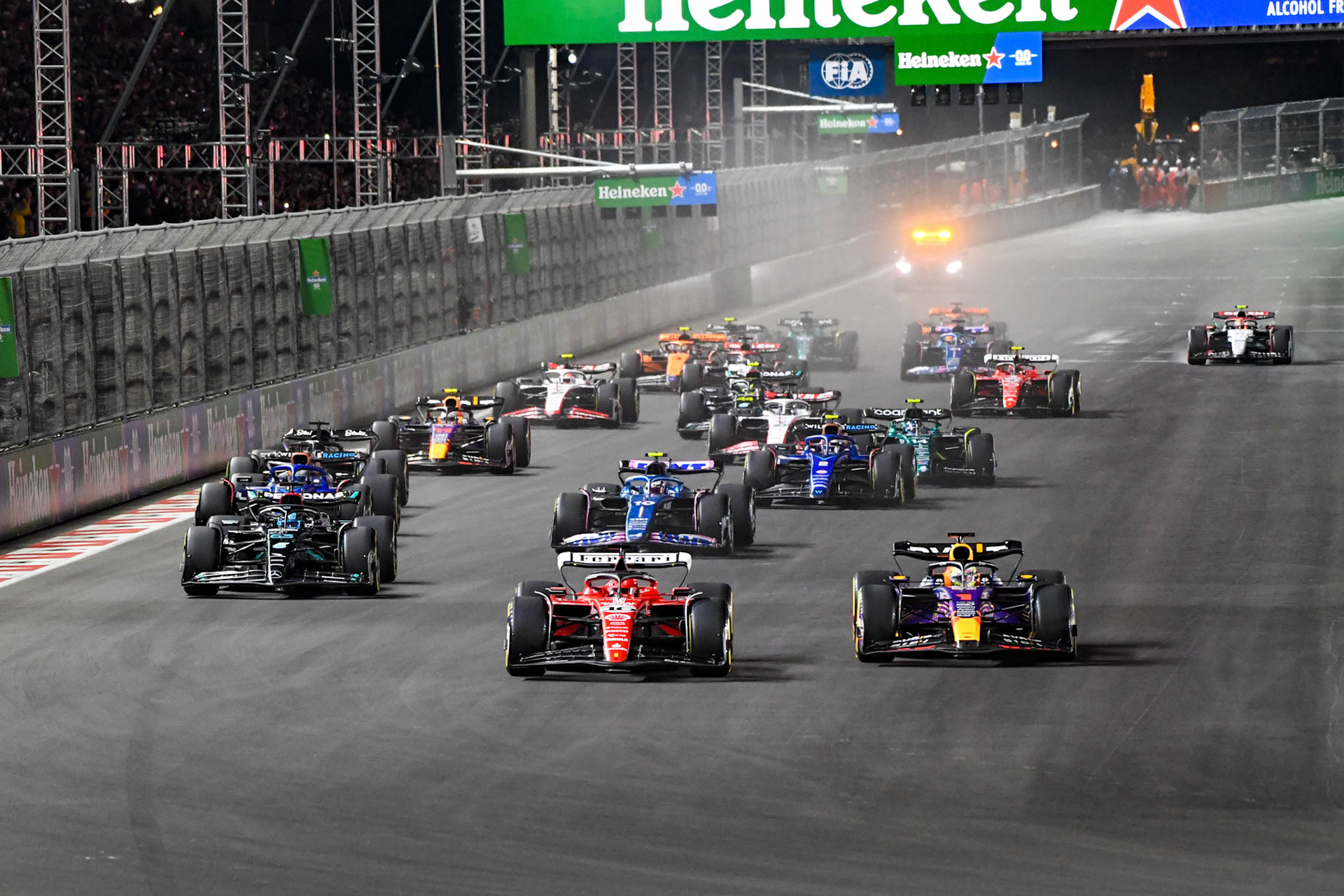 Rennstart; Formel 1 GP USA Las Vegas. Sonntag 19.11.2023