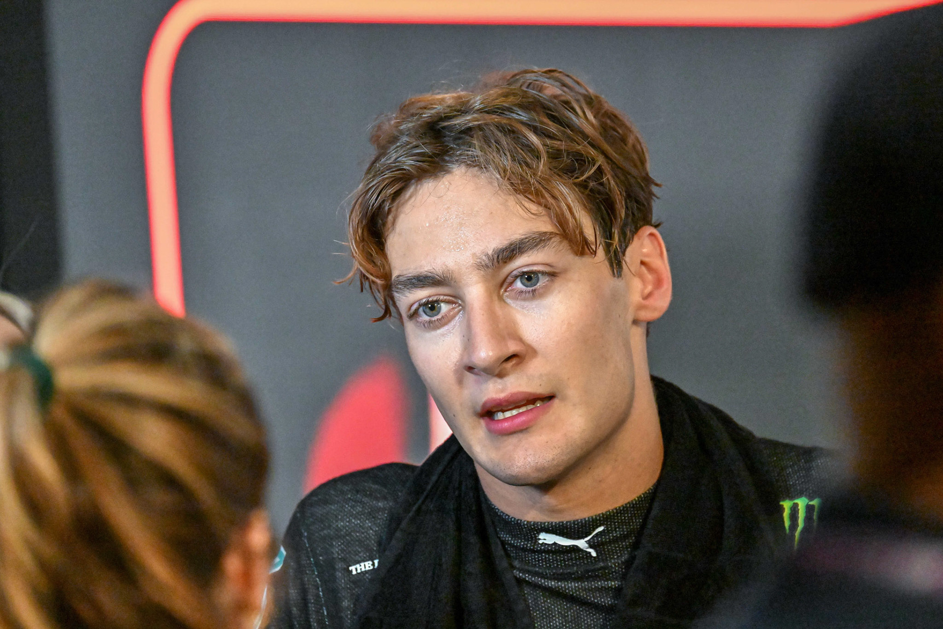 George Russell (GBR) Mercedes AMG F1 Team; Formel 1 GP Abu Dhabi. Samstag 25.11.2023