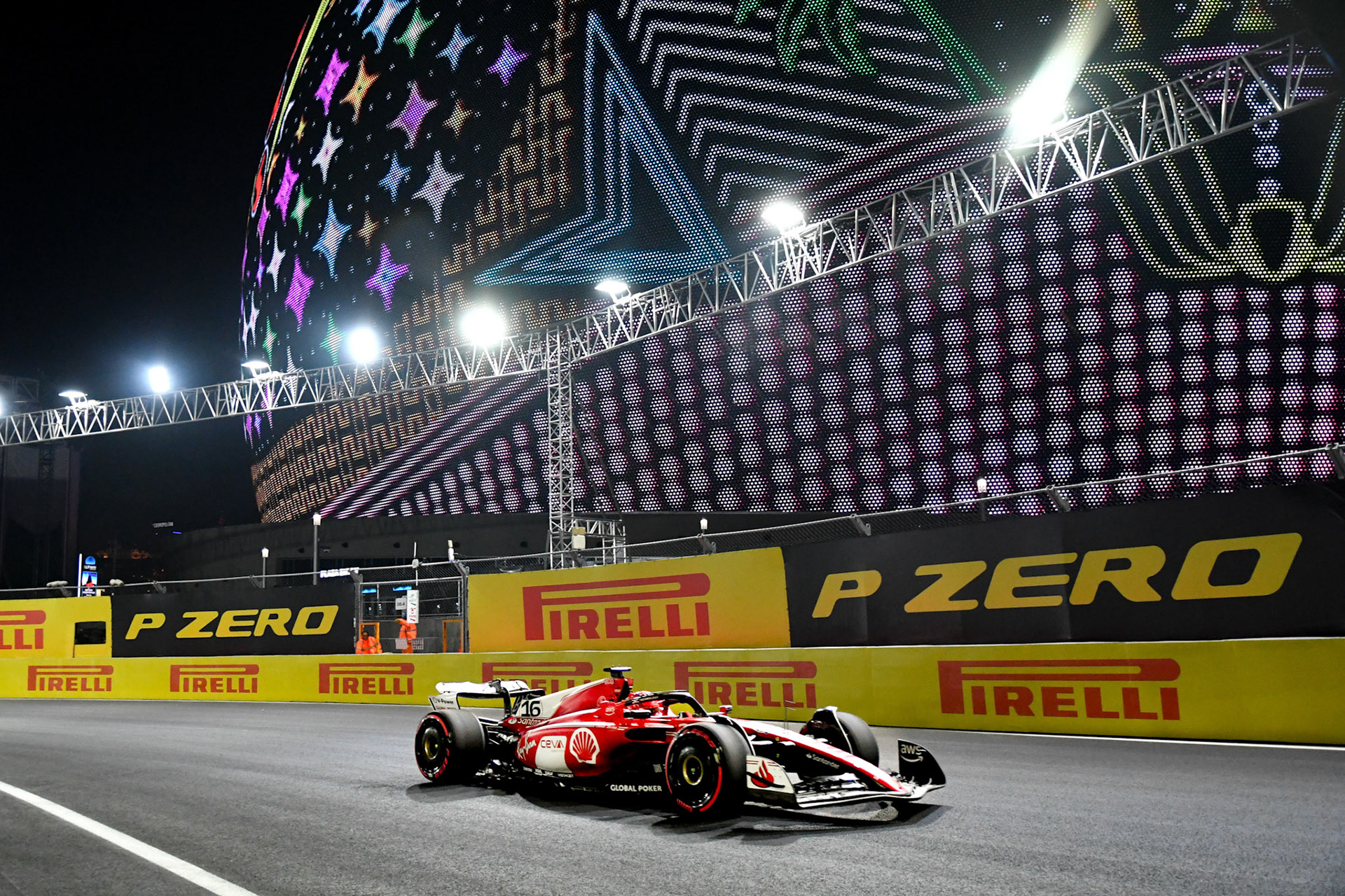 Charles Leclerc (MCO) Scuderia Ferrari;Formel 1 GP USA Las Vegas. Samstag 18.11.2023