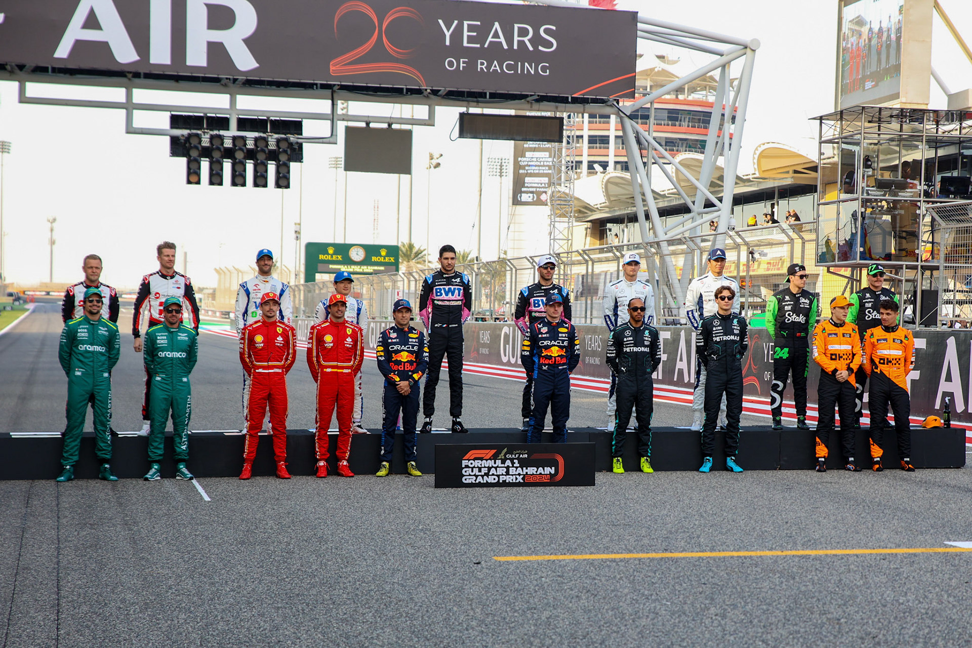 F1 Fahrer 2024; Formel 1 GP Bahrain. Samstag 02.03.2024