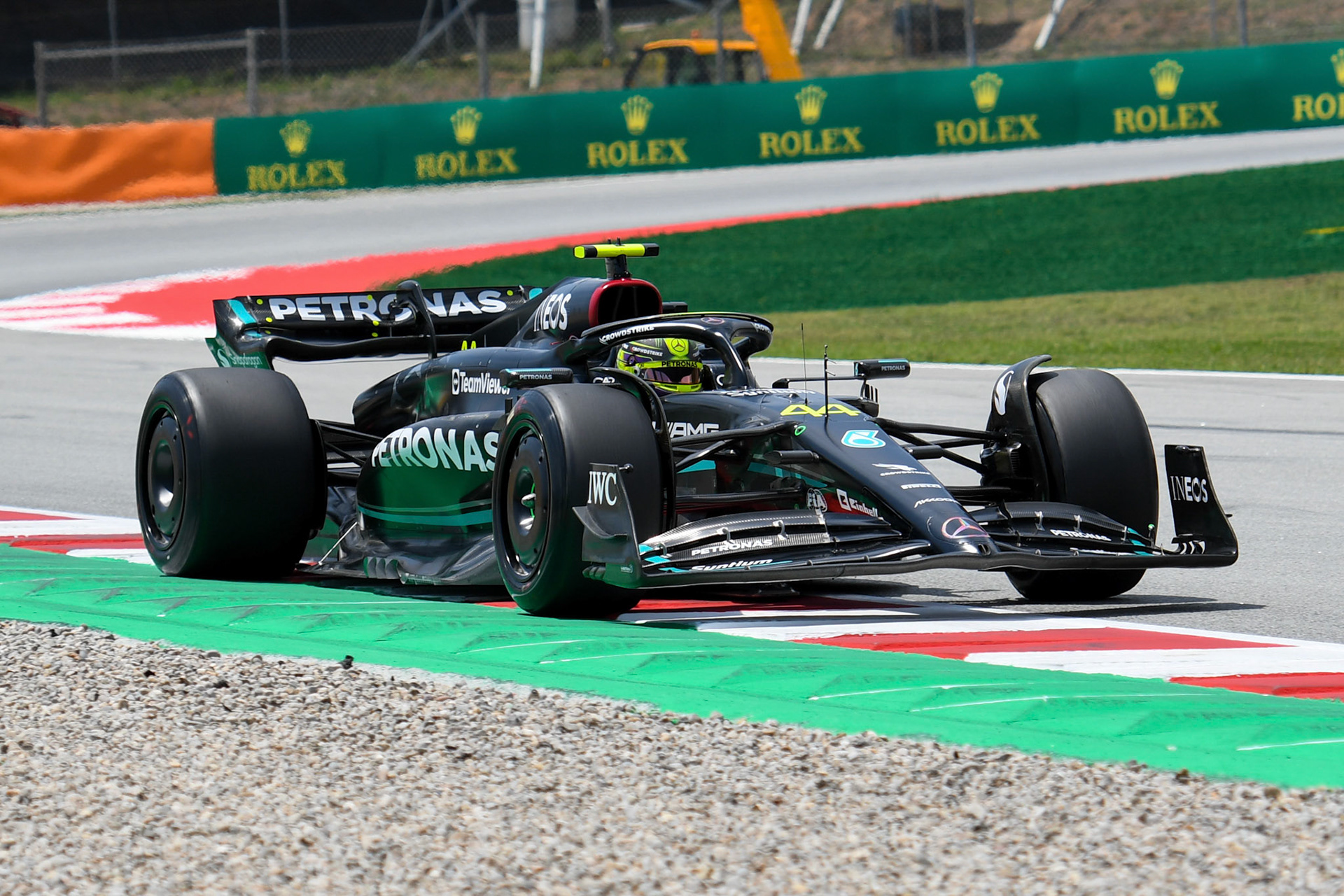 Lewis Hamilton (GBR) Mercedes AMG F1 Team; Formel 1 GP Barcelona. Freitag 02.06.2023