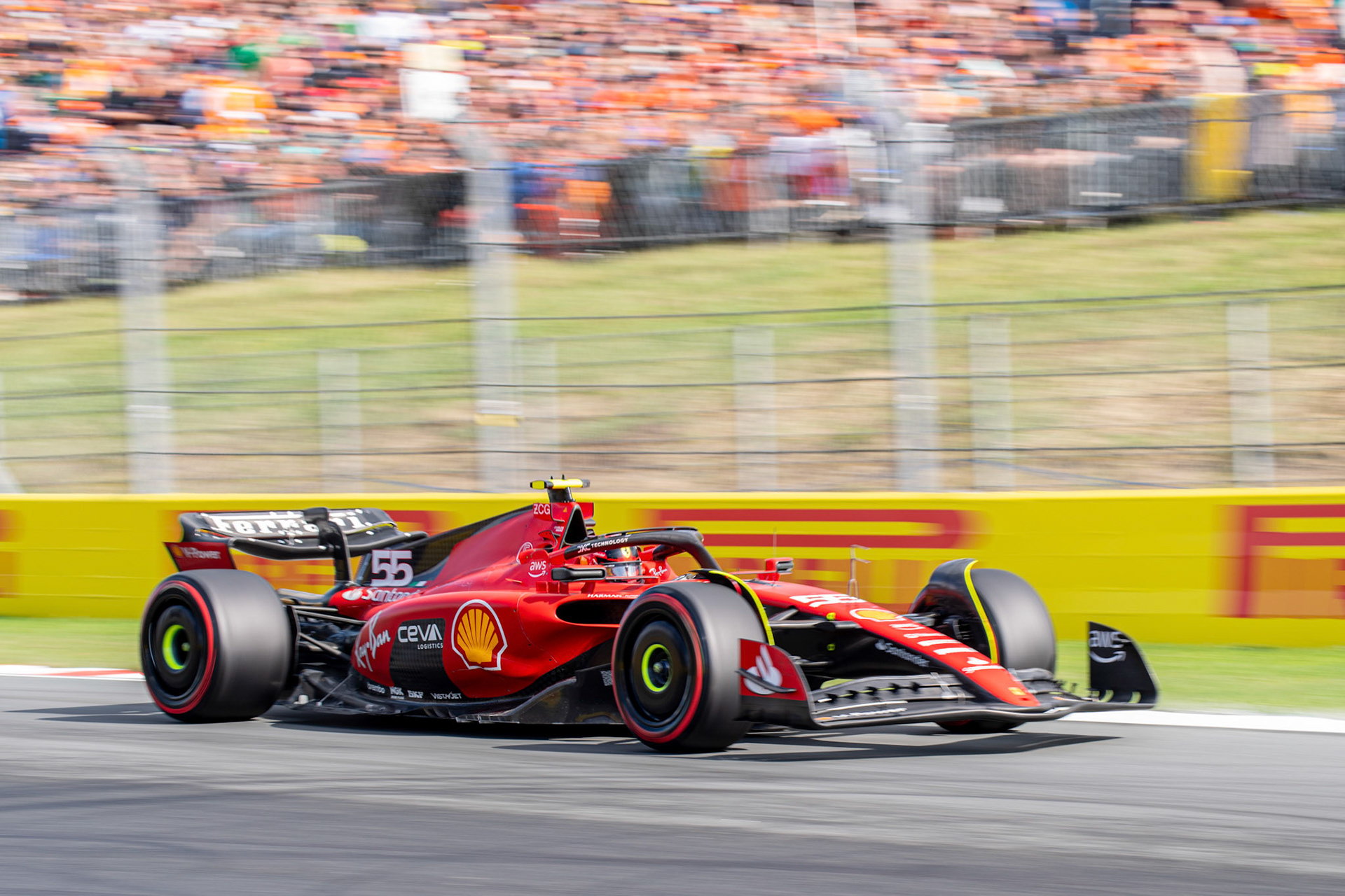 Carlos Sainz (ESP) Scuderia Ferrari; Formel 1 GP Holland / Zandvoort. Samstag, 26.08.2023