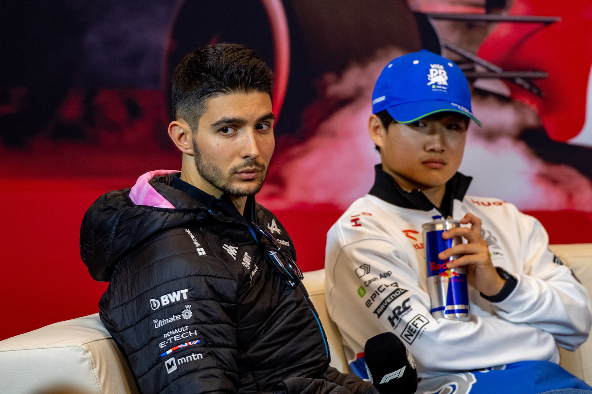Esteban Ocon #31, BWT Alpine F1 Team und Yuki Tsunoda #22, Visa Cash App RB Formula One Team; Formel1 GP Monaco Donnerstag, 23.05.2024