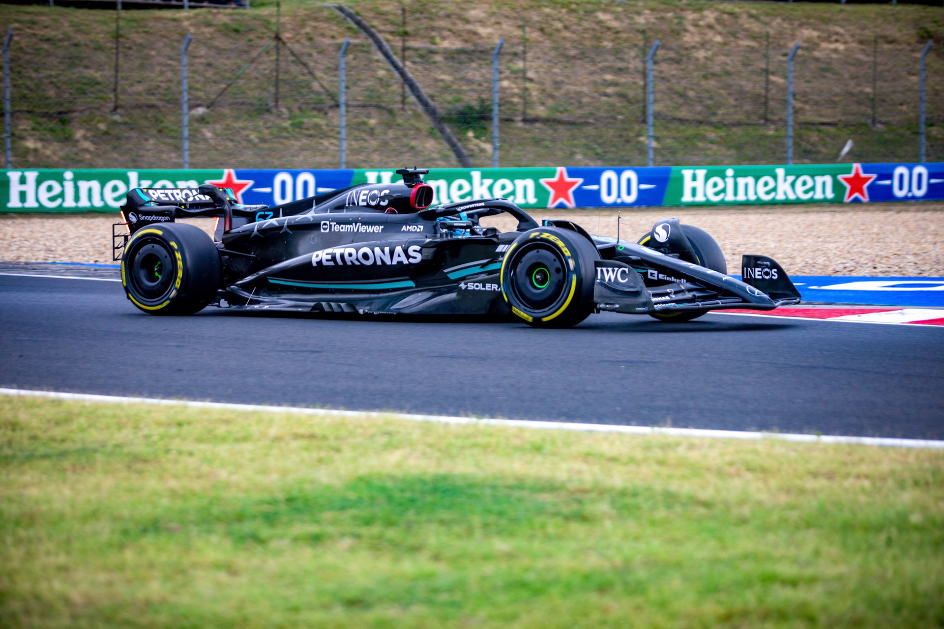 George Russell (GBR) Mercedes AMG F1 Team; Formel 1 GP Budapest / Ungarn. Feitag, 21.07.2023