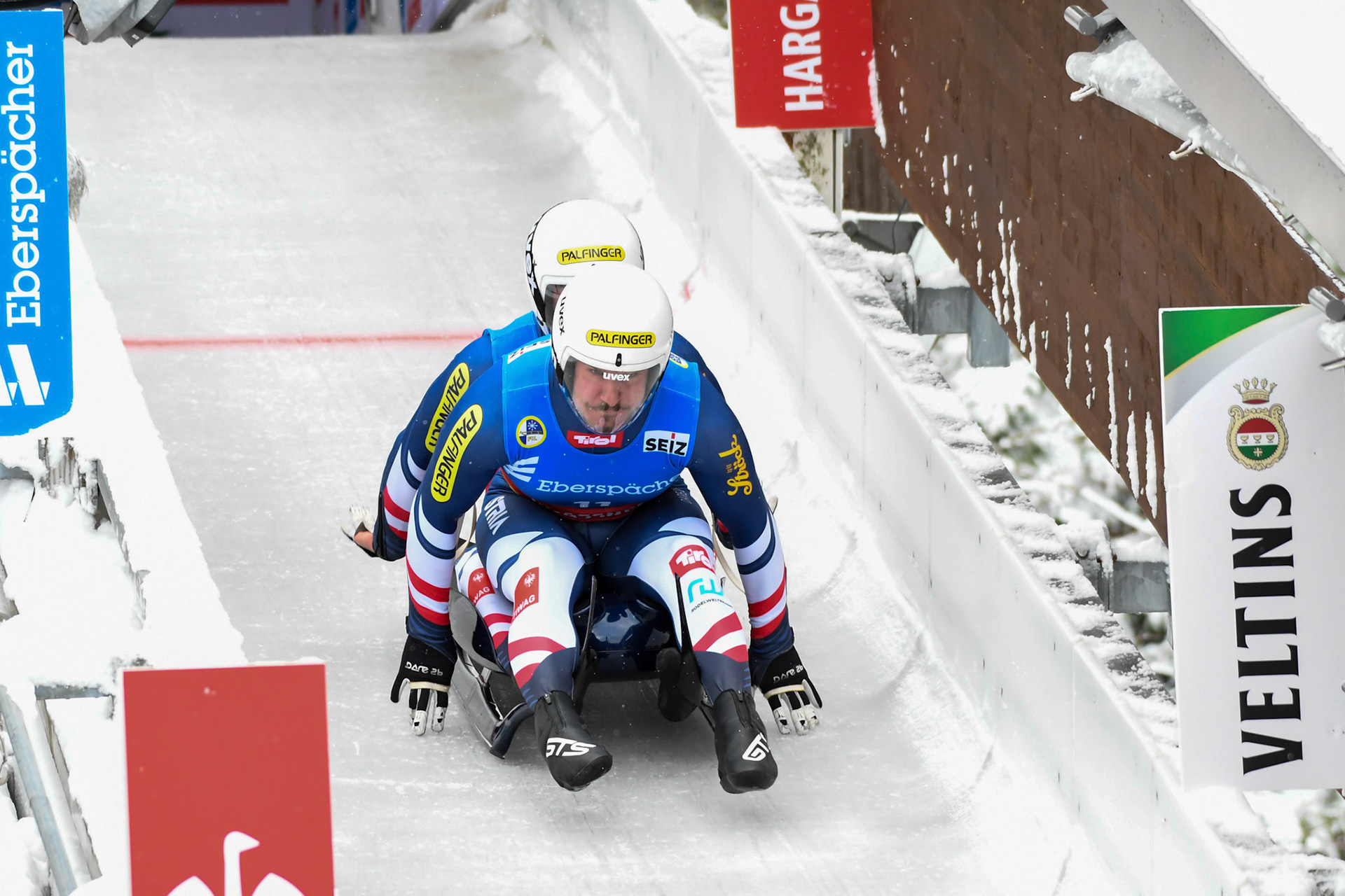 Thomas Steu, Lorenz Koller, AUT; Eberspächer Luge World Cup; Veltins Eisarena Winterberg 25.02.2023
