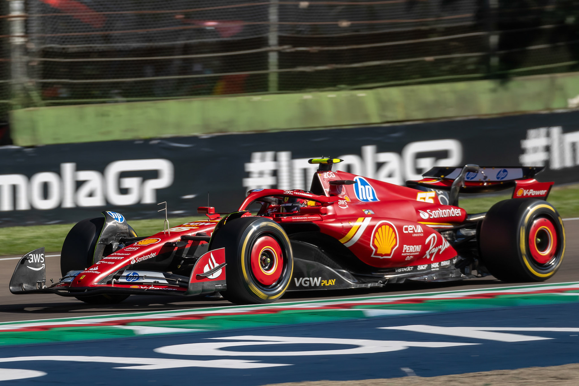 Carlos Sainz #55, Scuderia Ferrari; F1 GP Imola / Italien Freitag, 17.05.2024