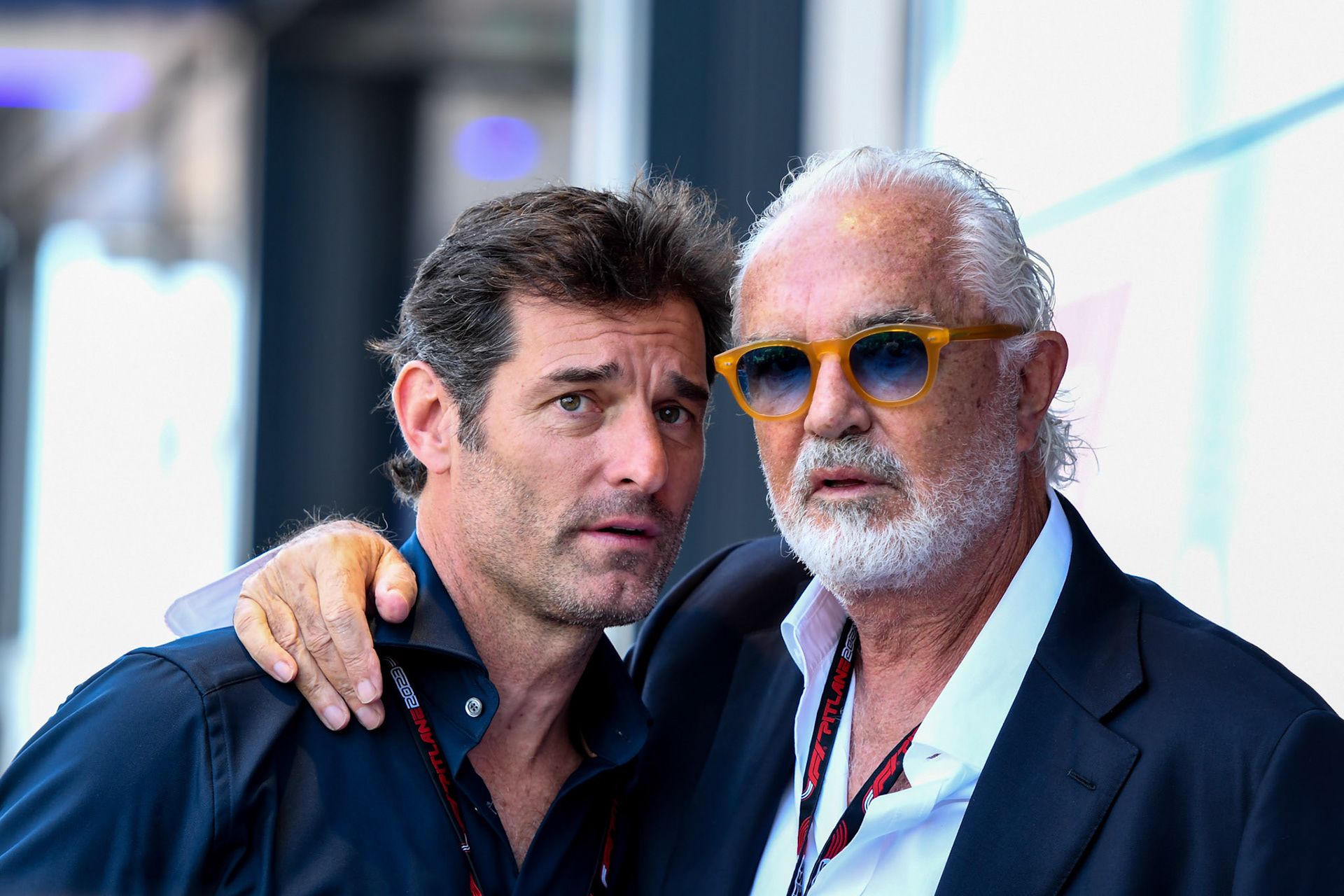 Mark Webber und Flavio Briatore; Formel 1 GP Monaco. Sonntag 28.05.2023