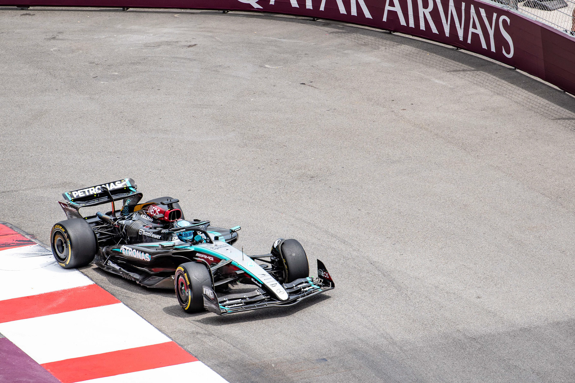 George Russell #63, Mercedes-AMG Petronas F1 Team; Formel1 GP Monaco Freitag, 24.05.2024