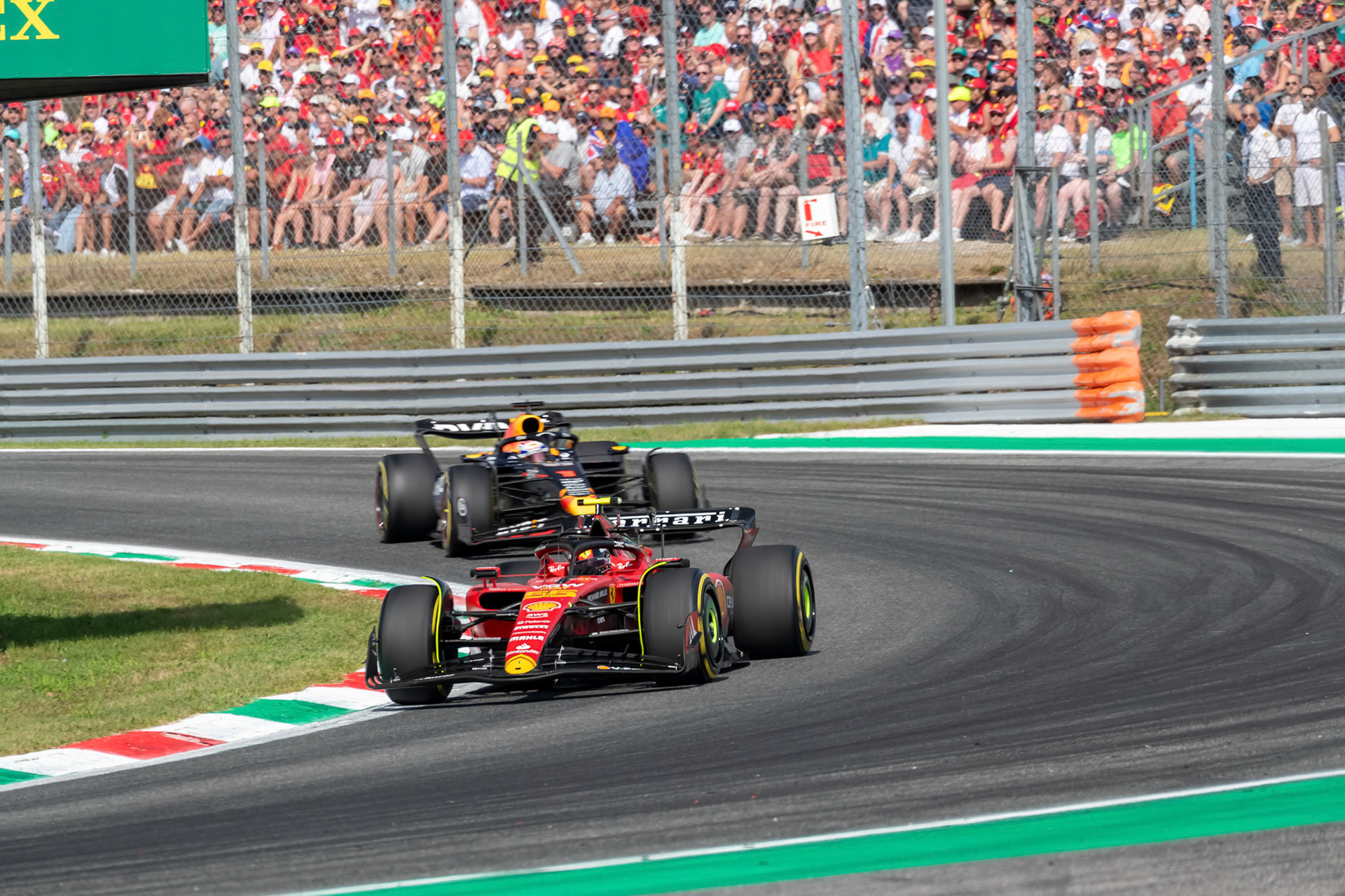 Carlos Sainz (ESP) Scuderia Ferrari; Formel 1 GP Italien / Monza. Sonntag, 03.09.2023