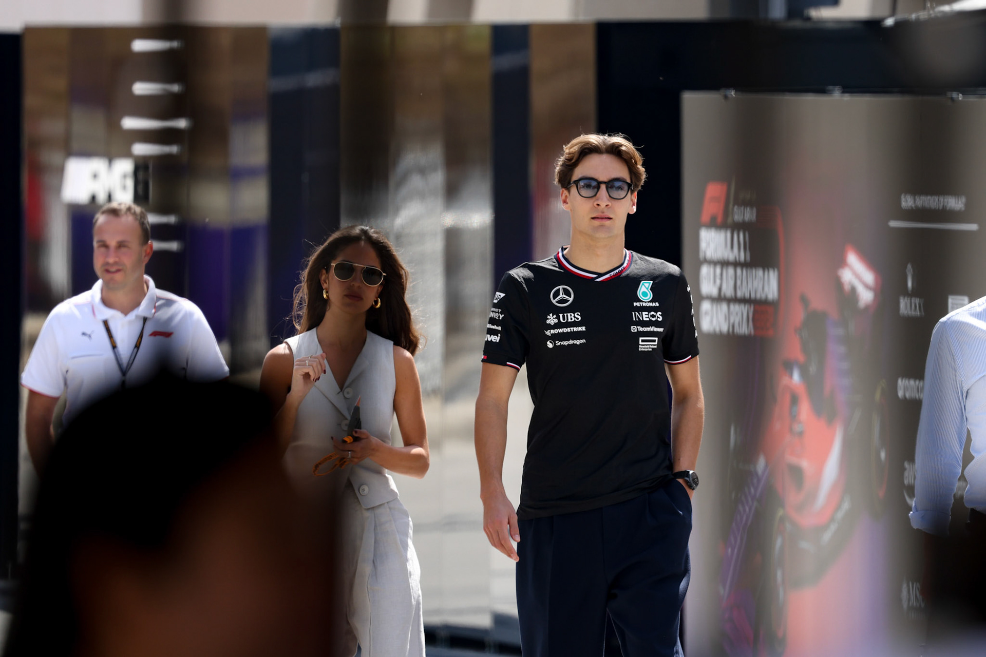 George Russell #63, Mercedes-AMG Petronas F1 Team; Formel 1 GP Bahrain. Samstag 02.03.2024
