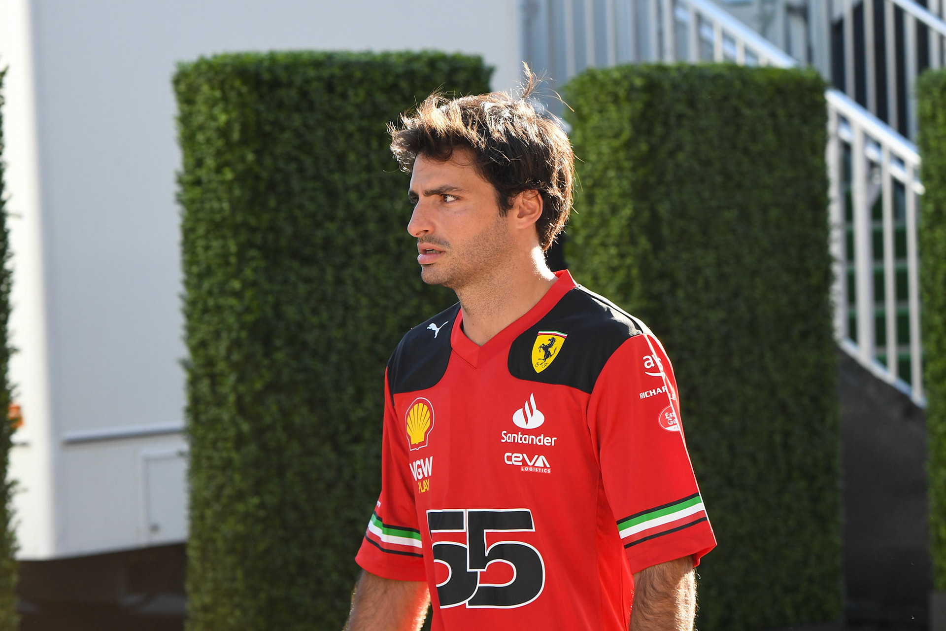 Carlos Sainz (ESP) Scuderia Ferrari; Formel 1 GP USA Austin Texas. Donnerstag 19.10.2023