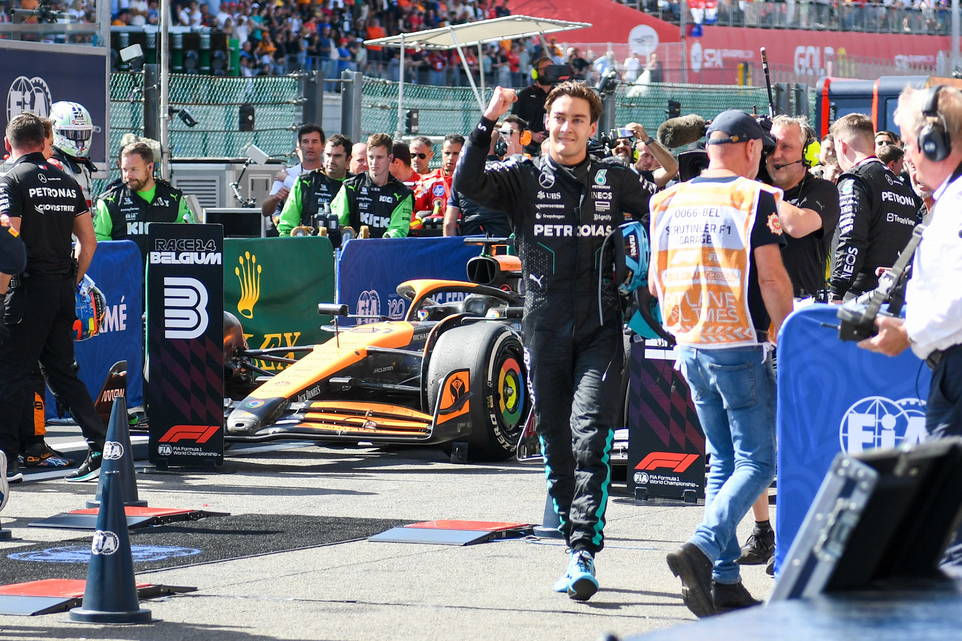 George Russell #63, Mercedes-AMG Petronas F1 Team;Formel 1 GP Spa / Belgien. Sonntag, 28.07.2024