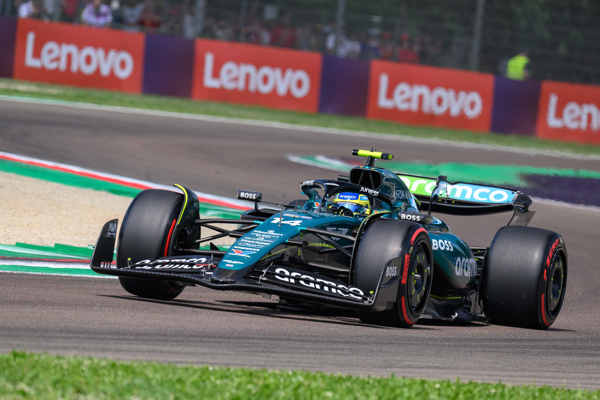 Fernando Alonso #14, Aston Martin Aramco F1 Team; F1 GP Imola / Italien Sonntag, 19.05.2024
