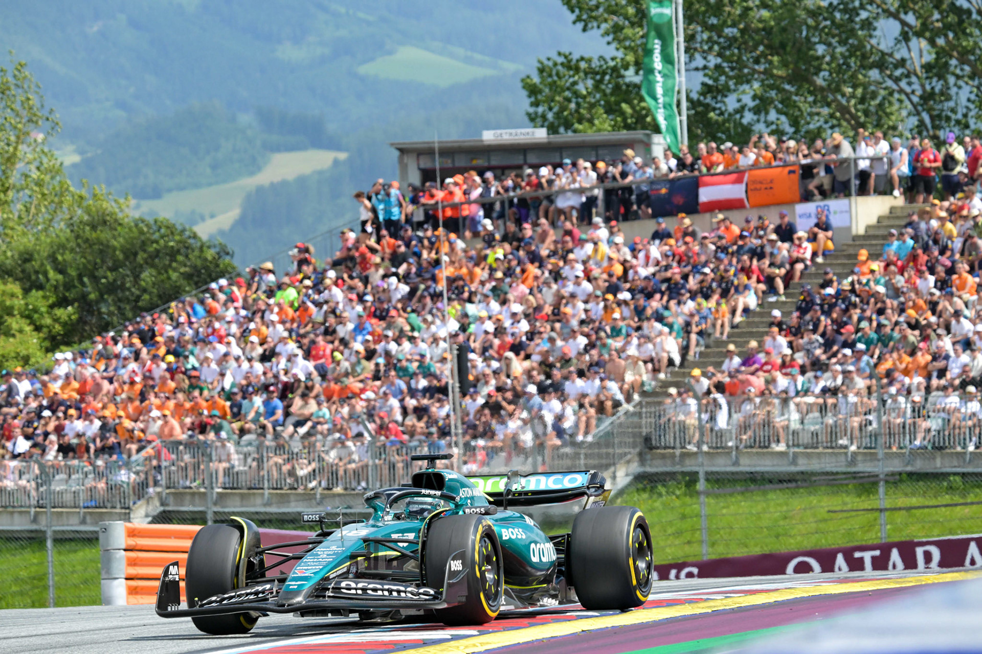 Lance Stroll #18, Aston Martin Aramco F1 Team;Formel 1 GP Austria / Österreich. Sonntag, 30.06.2024