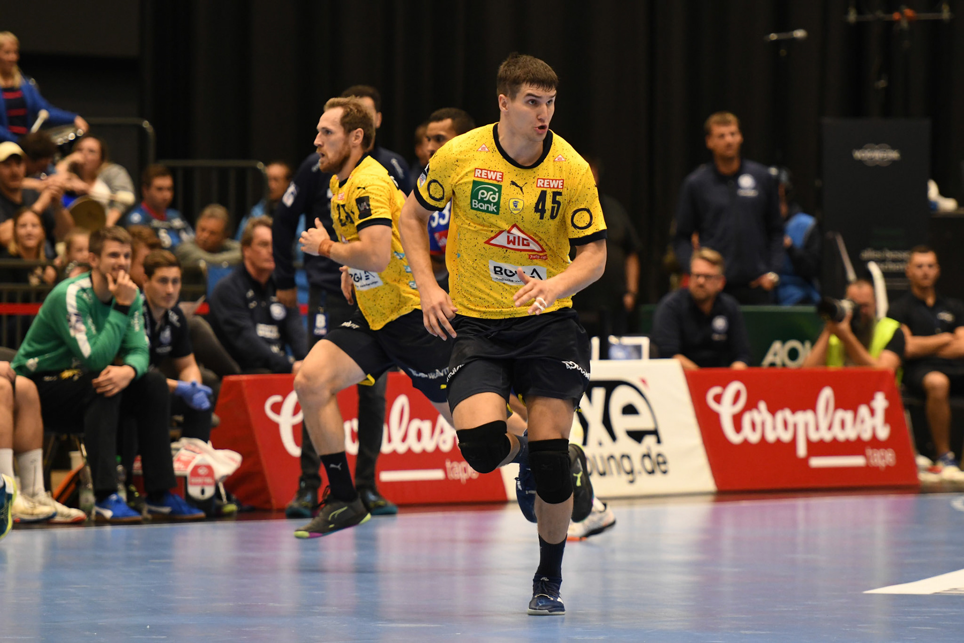 Halil Jaganjac #45; Handball Bundesliga; BHC 06 - Rhein Neckar Loewen 29.09.2022