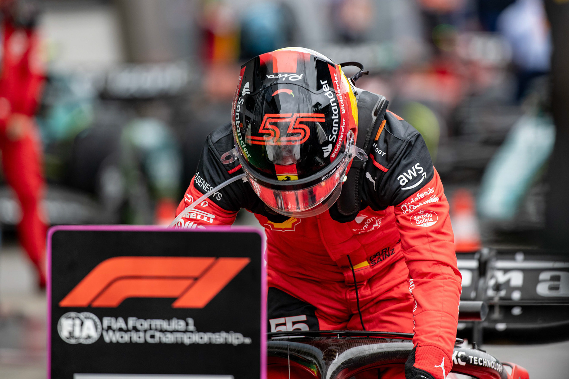 Carlos Sainz (ESP) Scuderia Ferrari; Formel 1 GP Austria / Österreich. Samstag, 01.07.2023