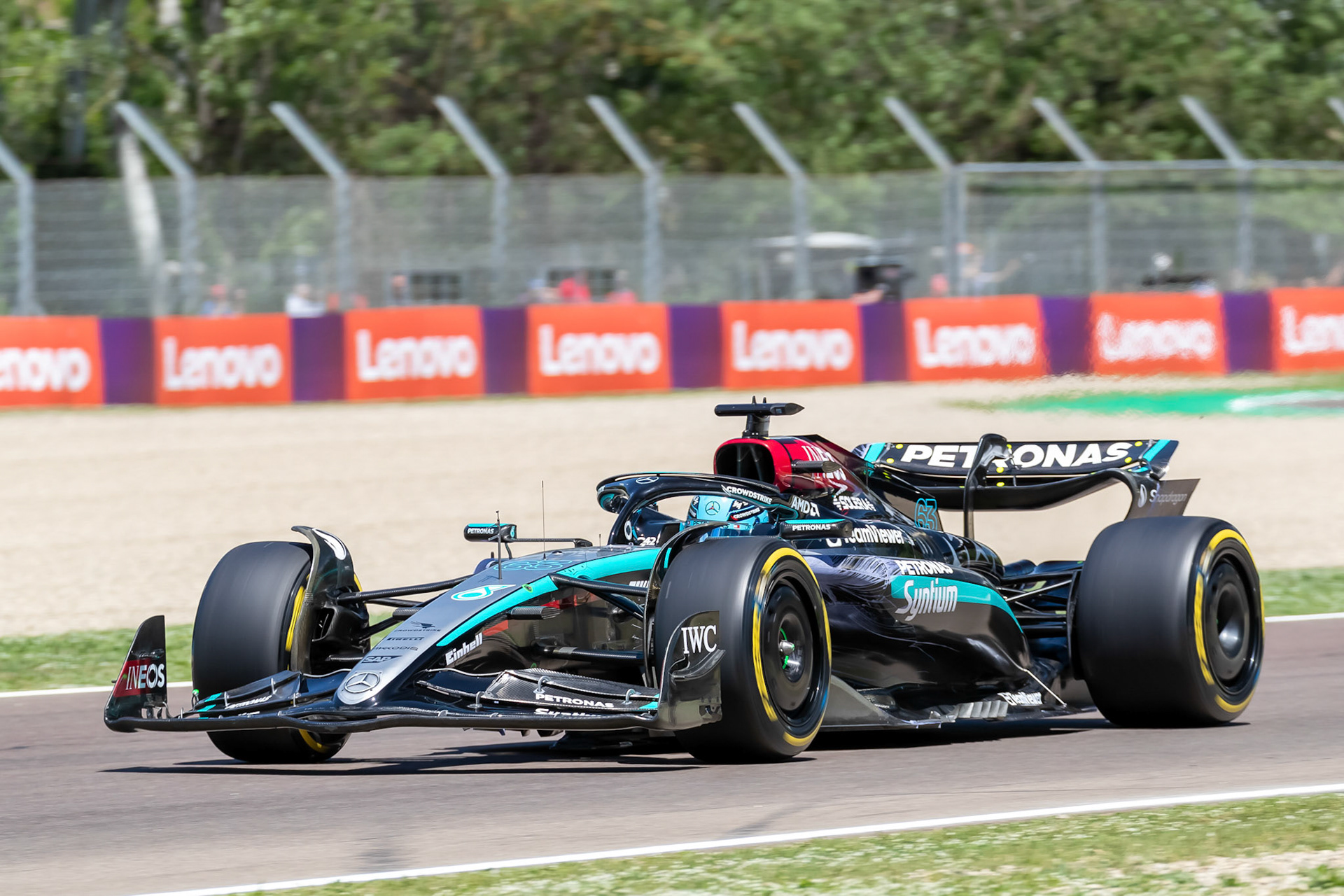 George Russell #63, Mercedes-AMG Petronas F1 Team; F1 GP Imola / Italien Freitag, 17.05.2024