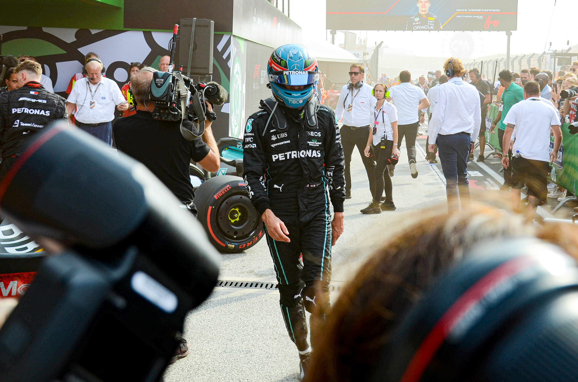 George Russell (GBR) Merceds AMG Petronas Formel 1 GP Holland Zandvoort, Sonntag, 04.09.2022