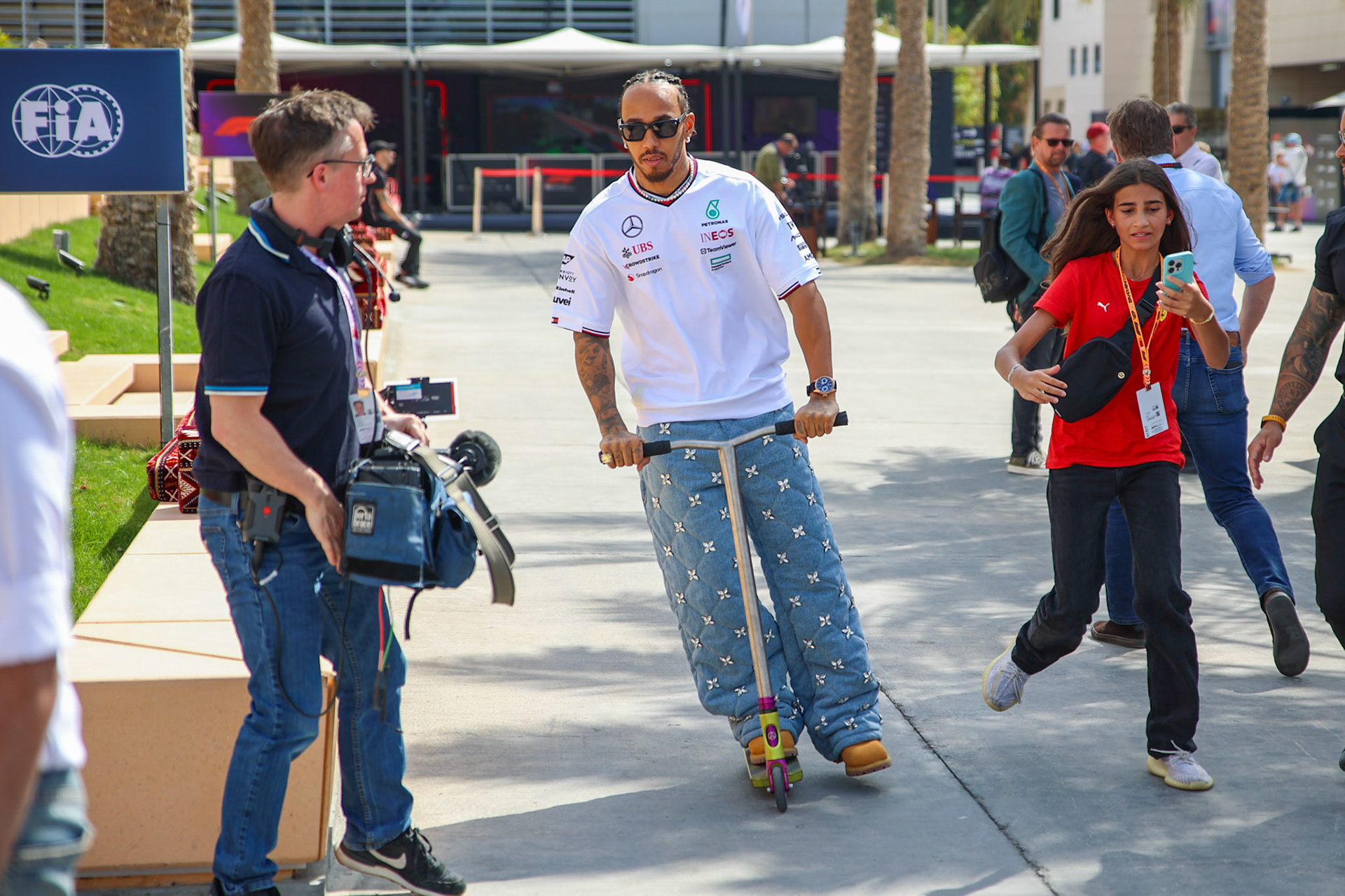 Lewis Hamilton #44, Mercedes-AMG Petronas F1 Team; Formel 1 GP Bahrain. Samstag 02.03.2024