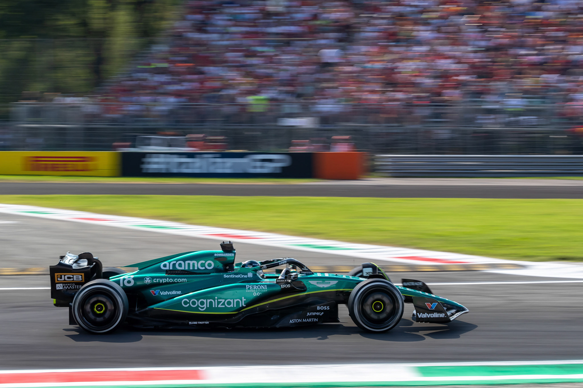 Lance Stroll (CAN) Aston Martin Formula One Team; Formel 1 GP Italien / Monza. Samstag, 02.09.2023