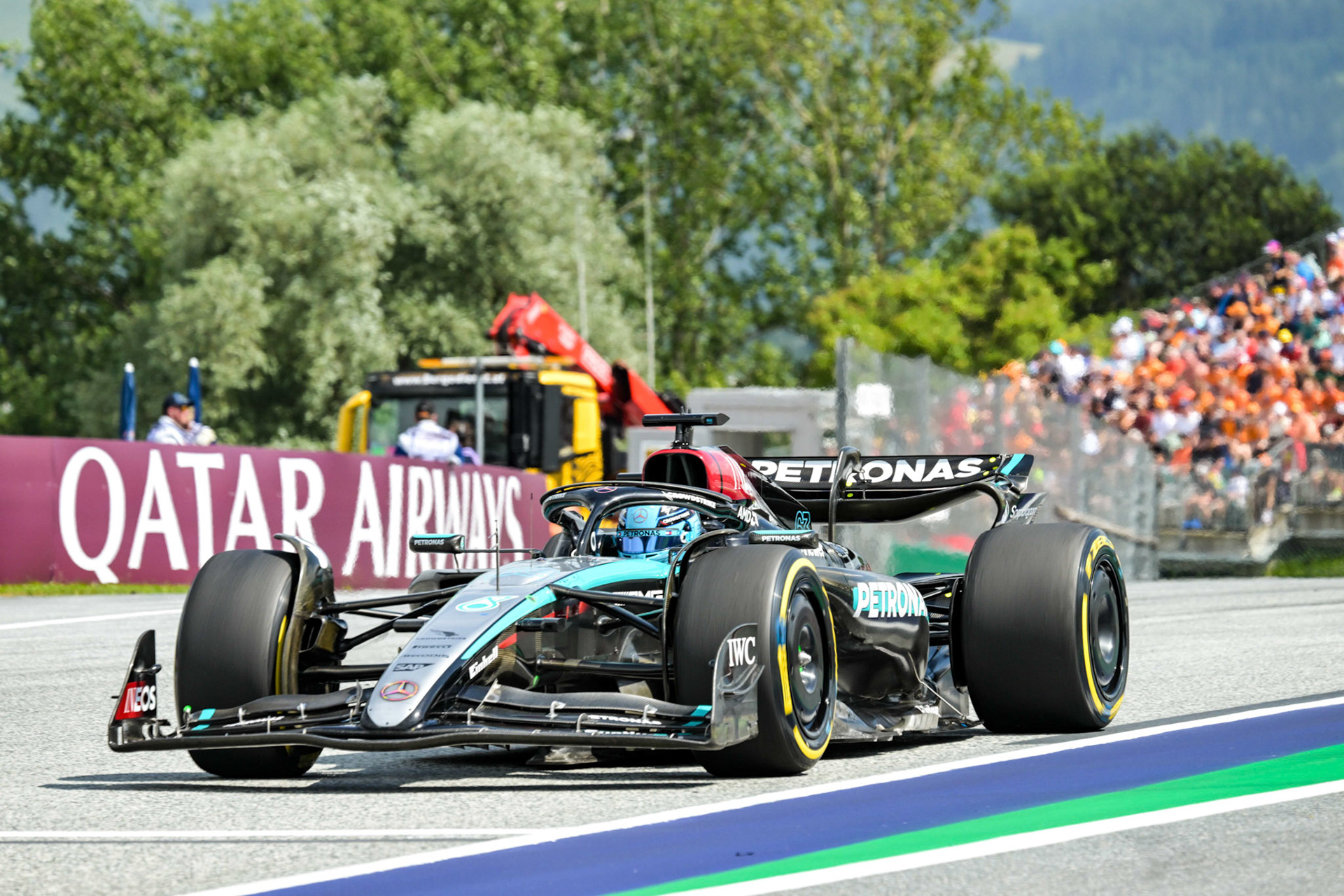 George Russell #63, Mercedes-AMG Petronas F1 Team;Formel 1 GP Austria / Österreich. Sonntag, 30.06.2024