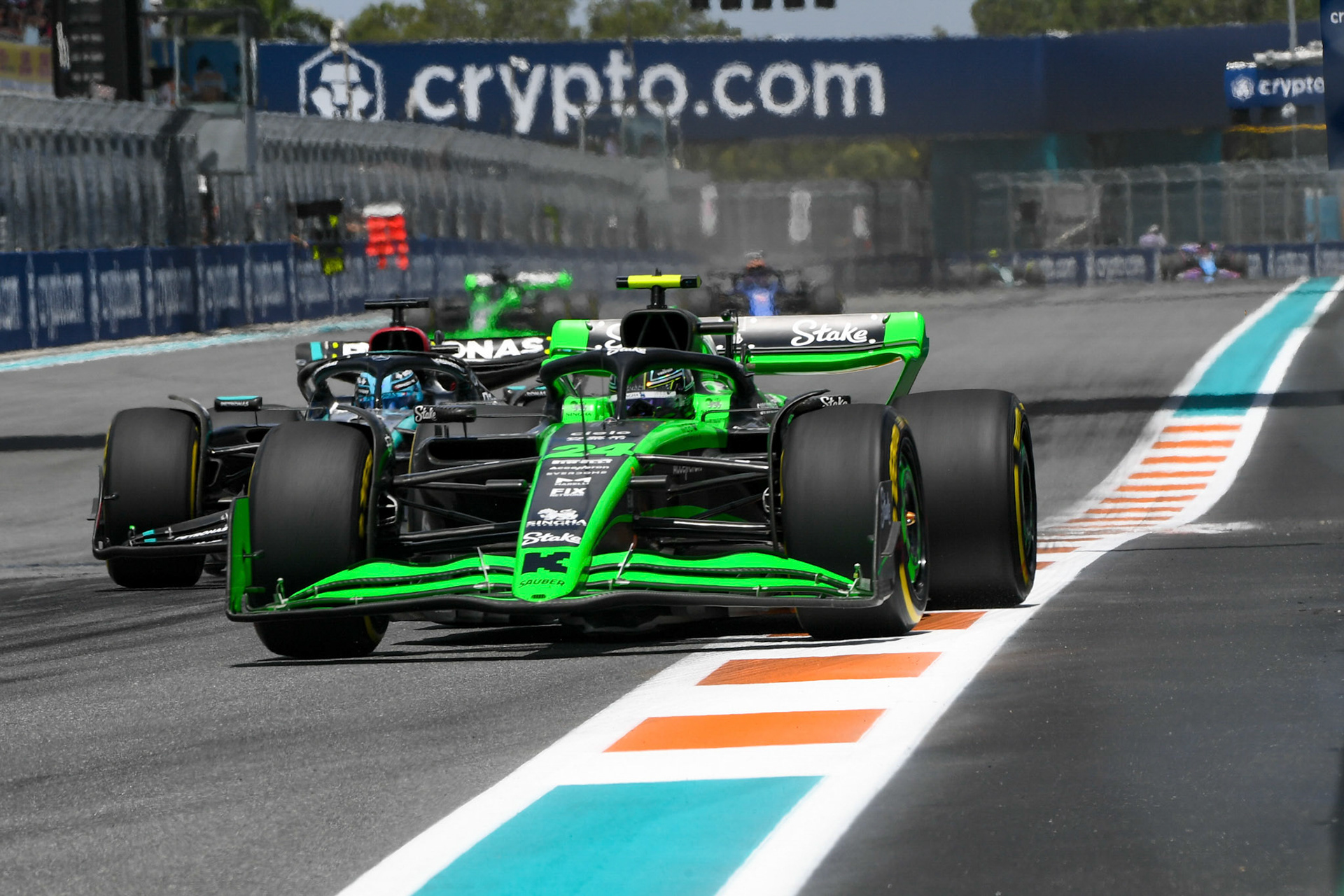 Guanyu Zhou #24, Stake F1 Team Kick Sauber; Formel 1 GP Miami / USA. 05.05.2024