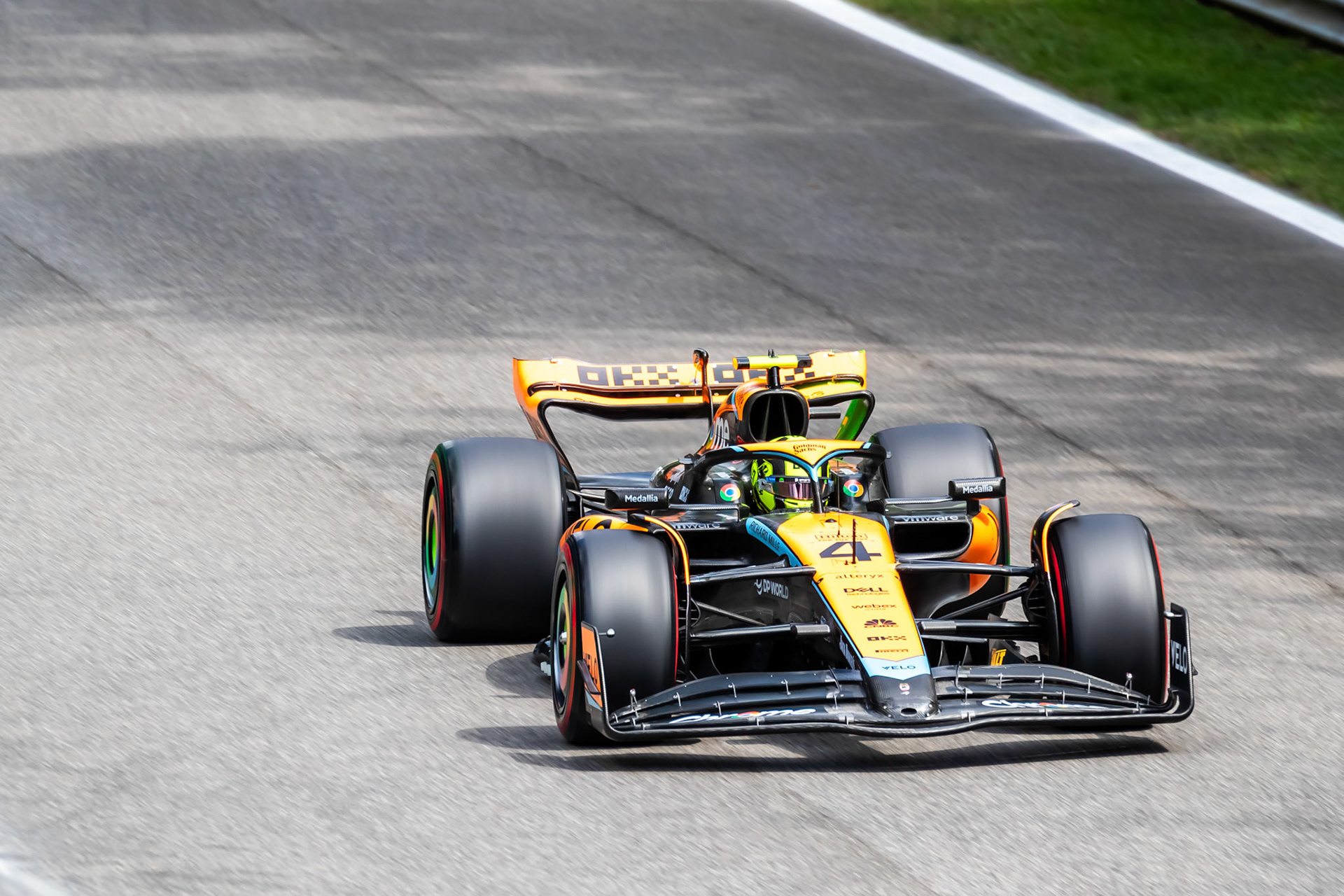 Lando Norris (GBR) McLaren F1 Team; Formel 1 GP Italien / Monza. Freitag, 01.09.2023
