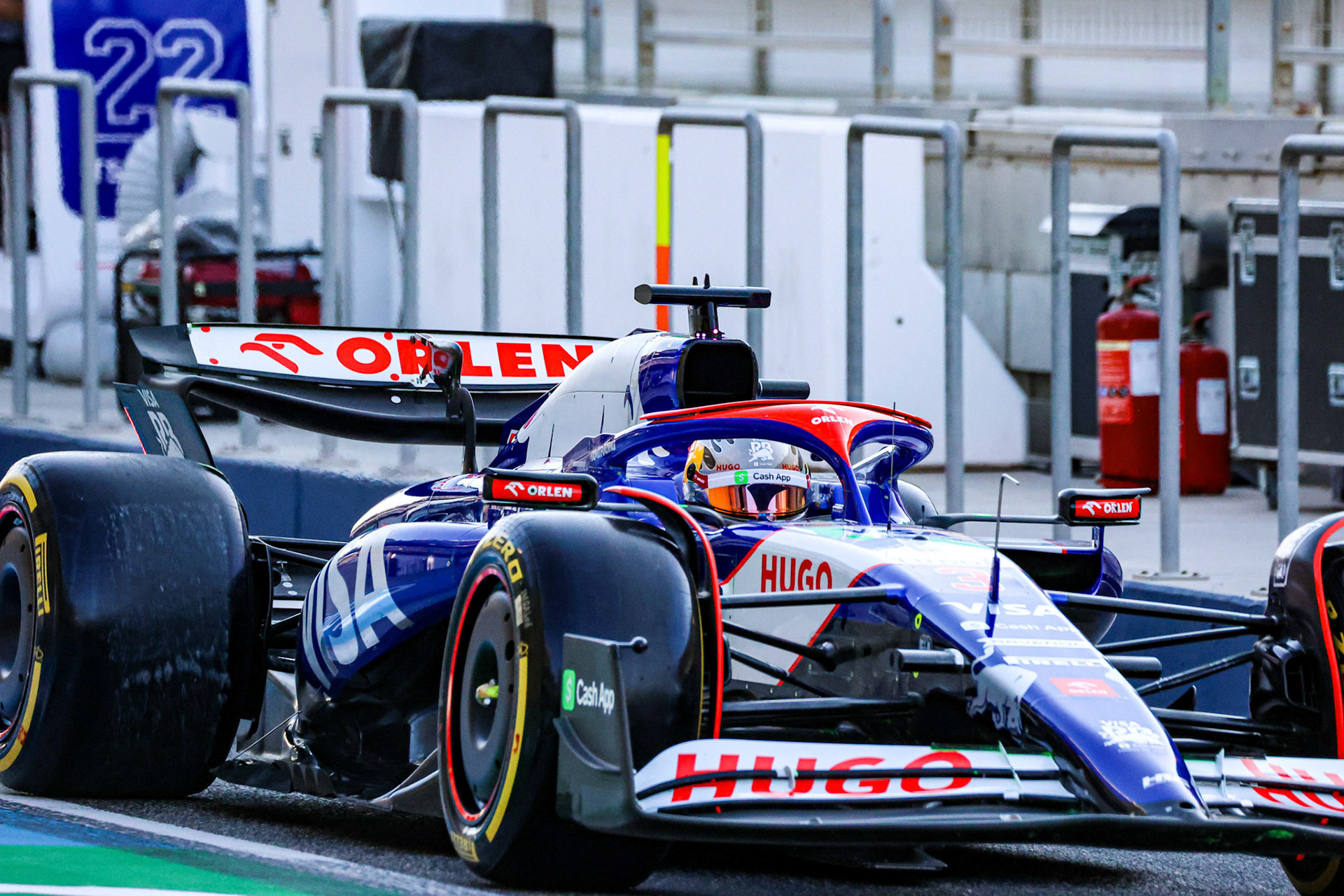 Daniel Ricciardo, #3, Visa Cash App RB Formula One Team; Formel 1 Pre-Season Tests Bahrain. Mittwoch, 21.02.2024