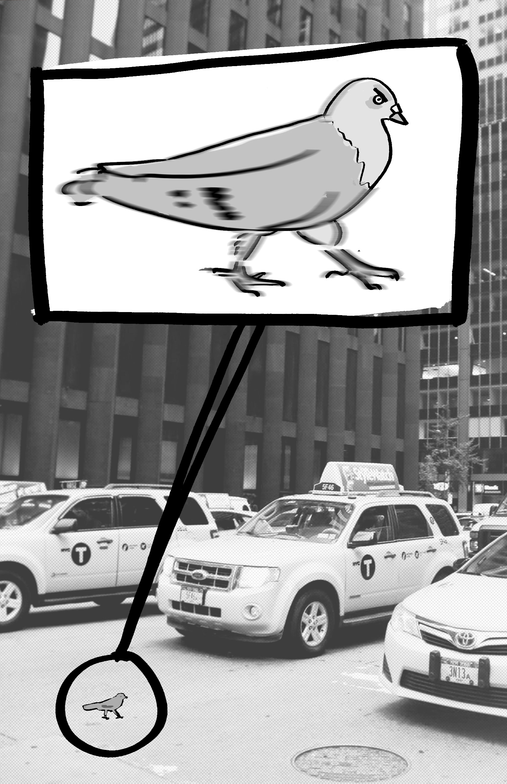 illustration from collaborative zine "jailbirds"