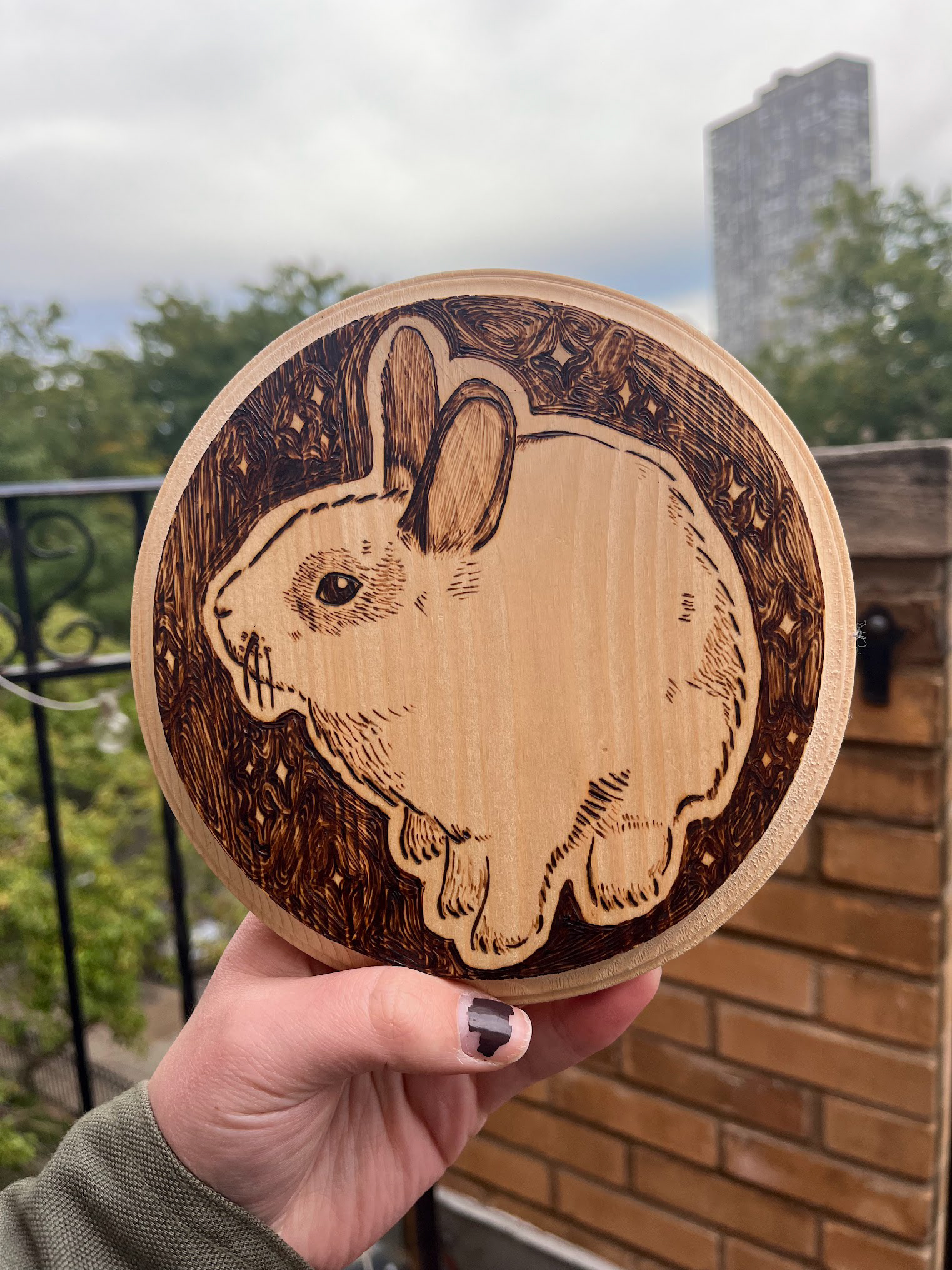 pet portrait woodburning