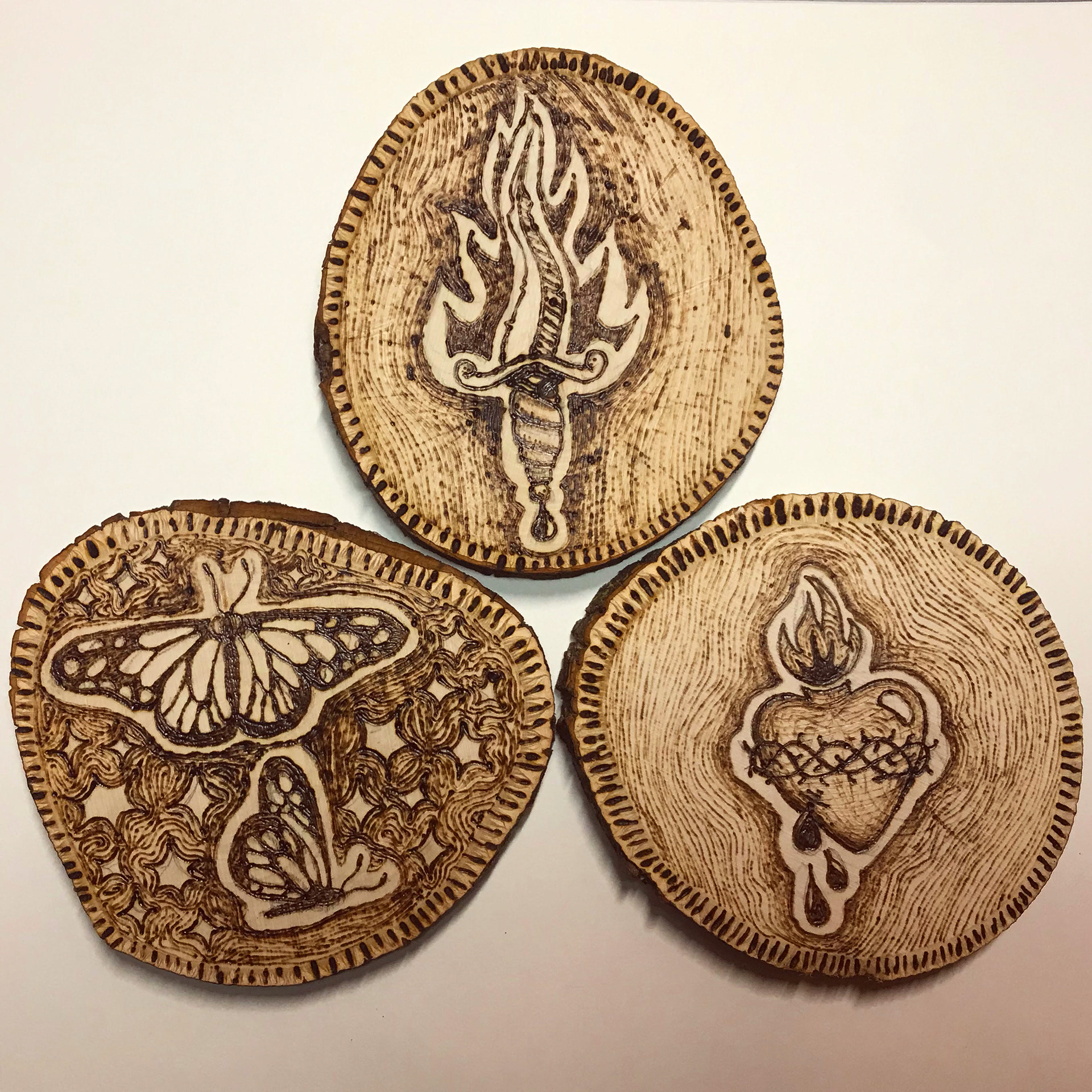 woodburning pieces for friends