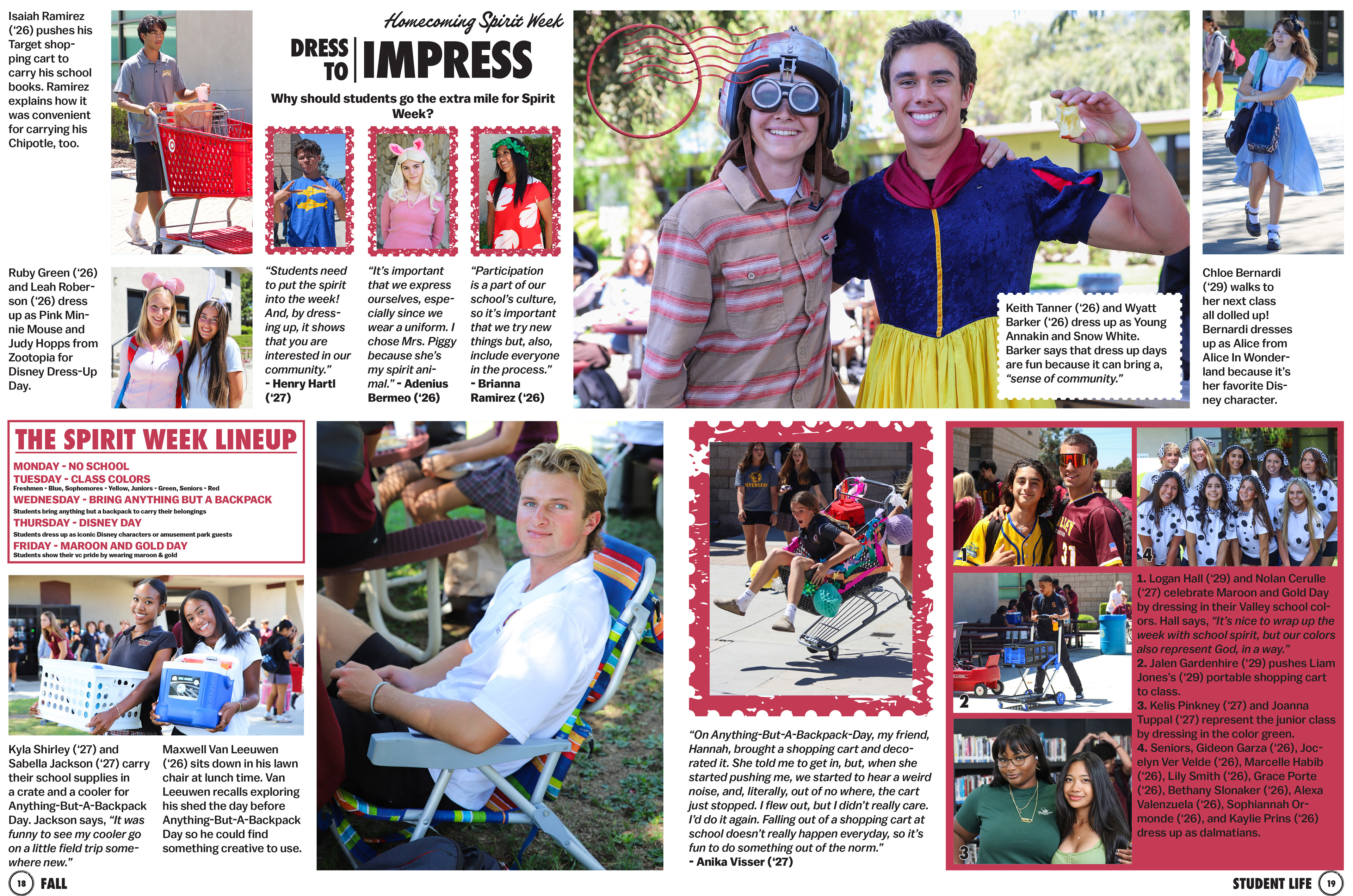 Student Life Page Layout - Final Digital Export