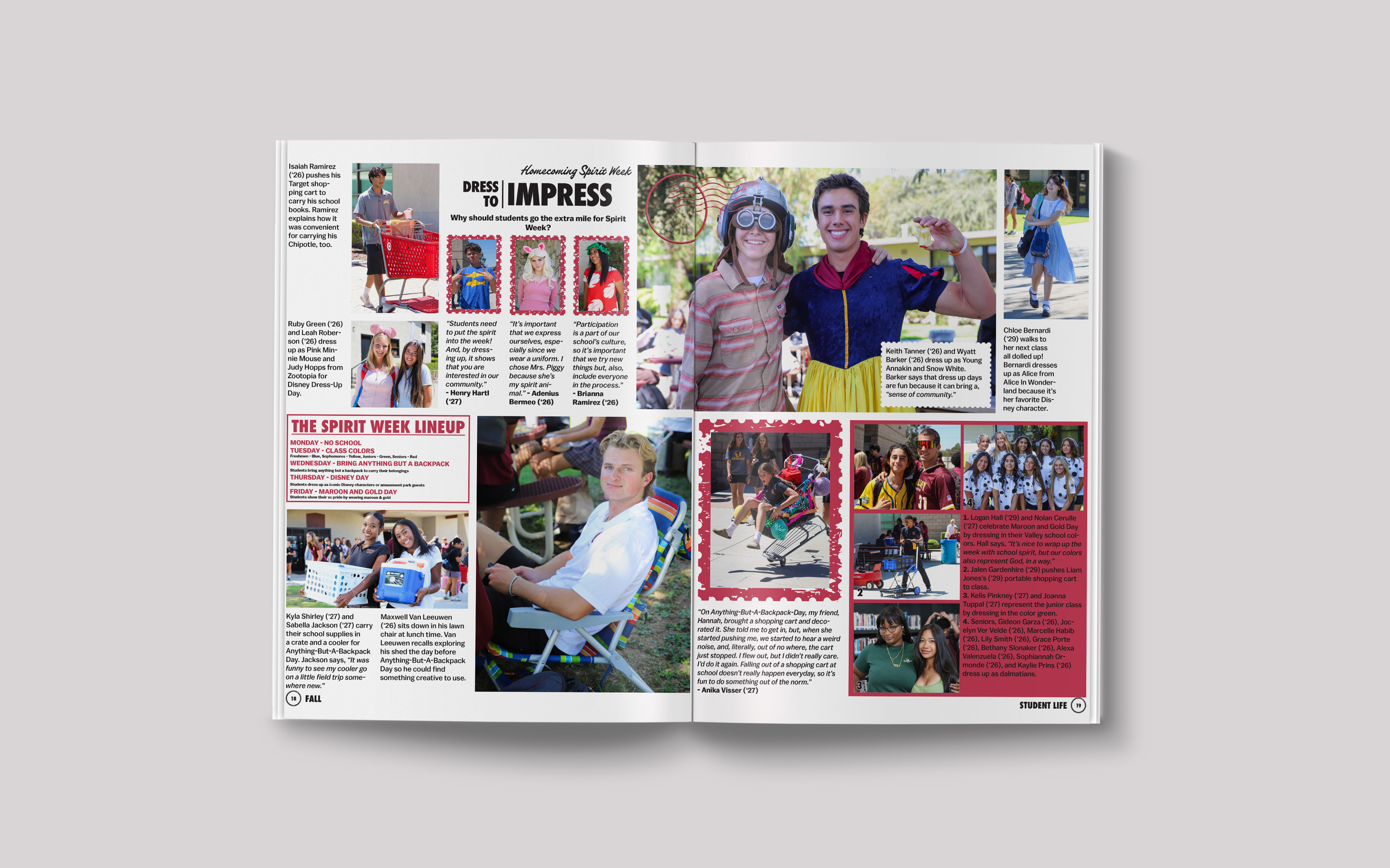 Page Layout Mockup 1 - Student Life