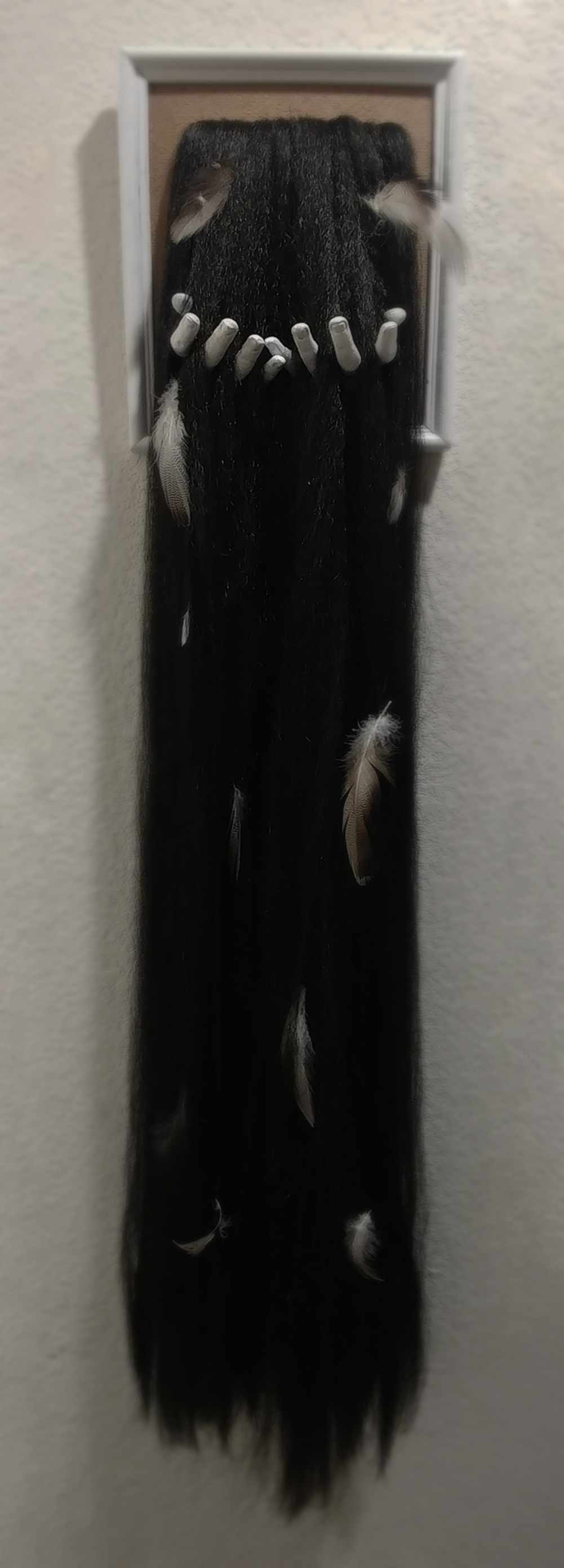'Shake Your Feathers Out' Multimedia sculpture full view