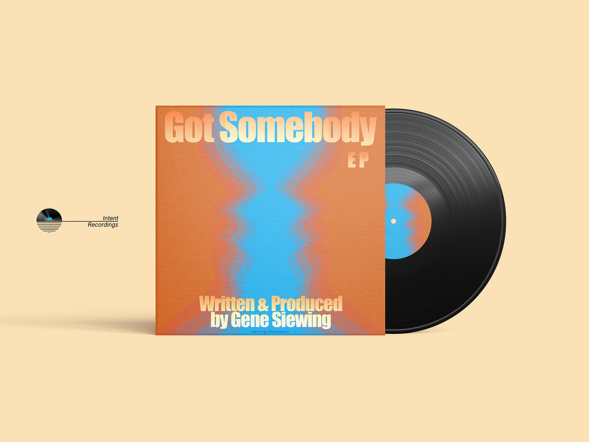 EP cover illustration for Intent Recordings by Silvia Sardellaro. Painted on canvas with acrylic and digital intervention, this artwork visually interprets the mood and energy of the music, translating Gene Siewing’s soulful, danceable house tracks into a cohesive and expressive visual narrative. Artwork designed to reflect the label’s independent, immersive identity based between Berlin and St. Louis.