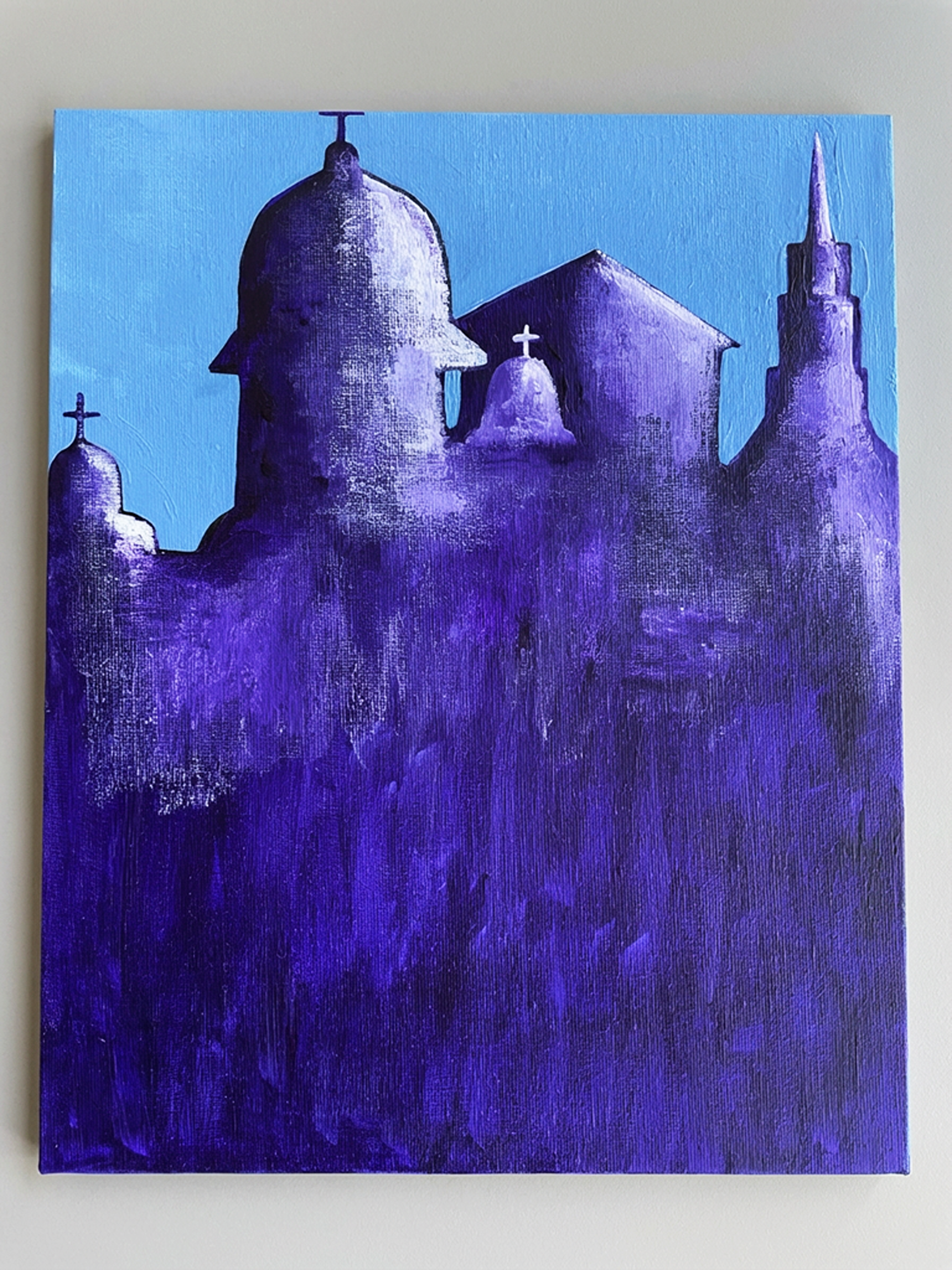 Painted Background On Canvas