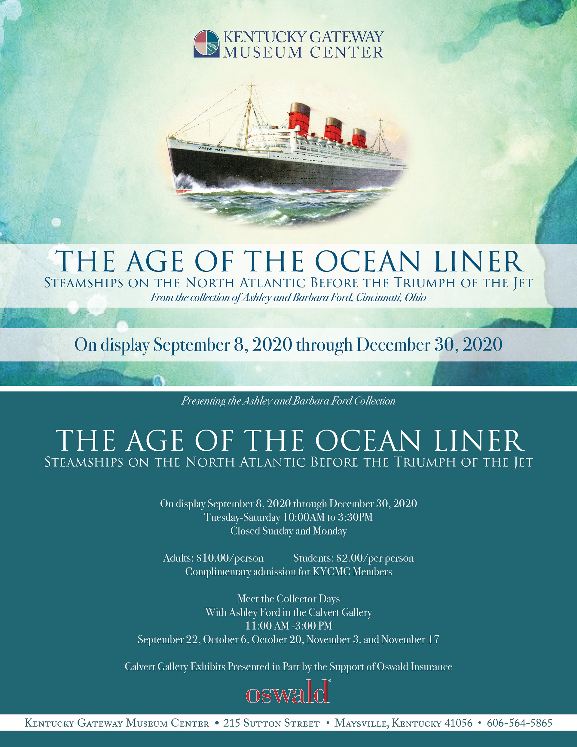 Email invitation & social media post inviting the public to KYGMC exhibit opening - Design, layout, and copy by Amanda Hankinson
