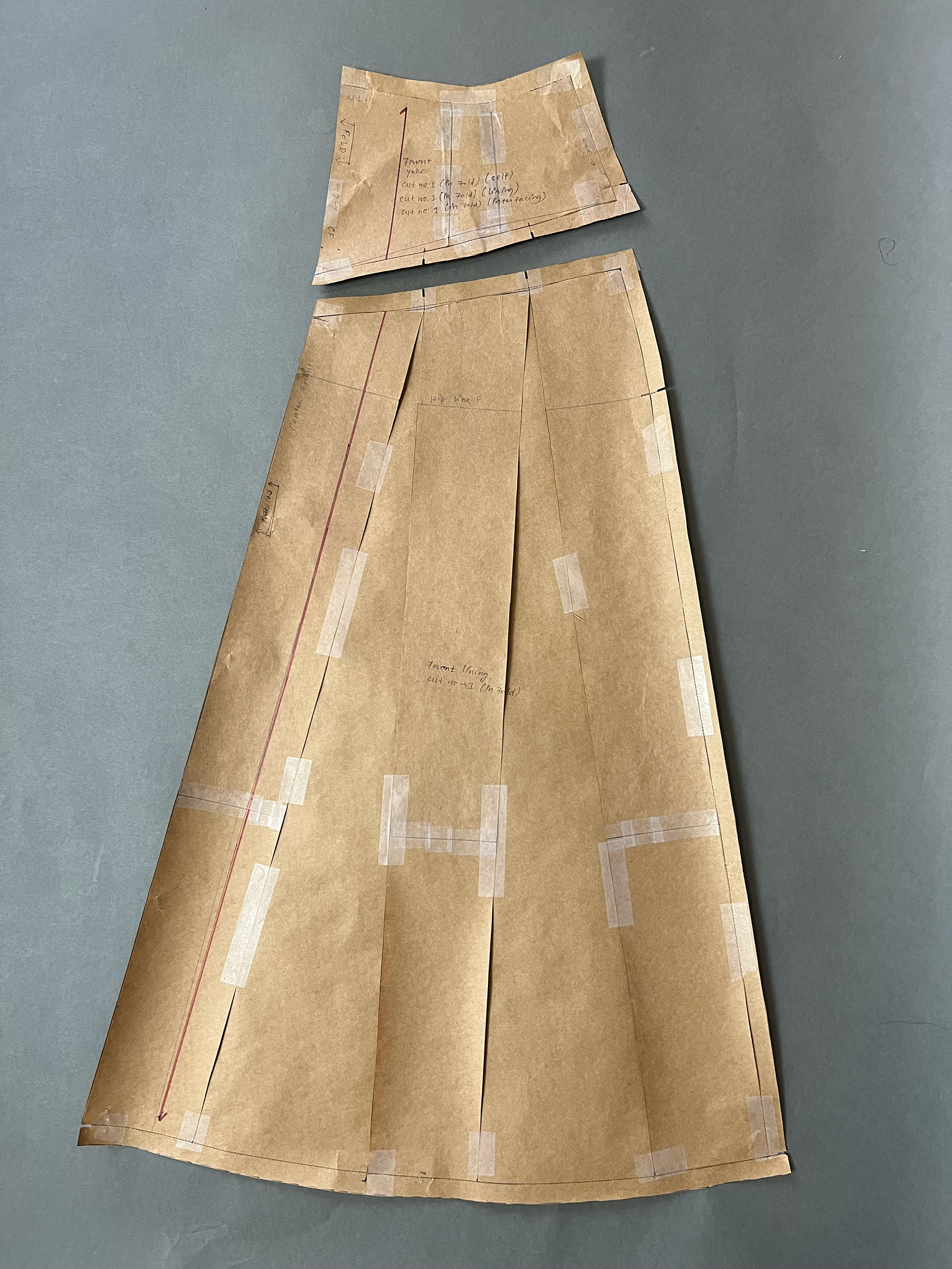 Skirt lining Front