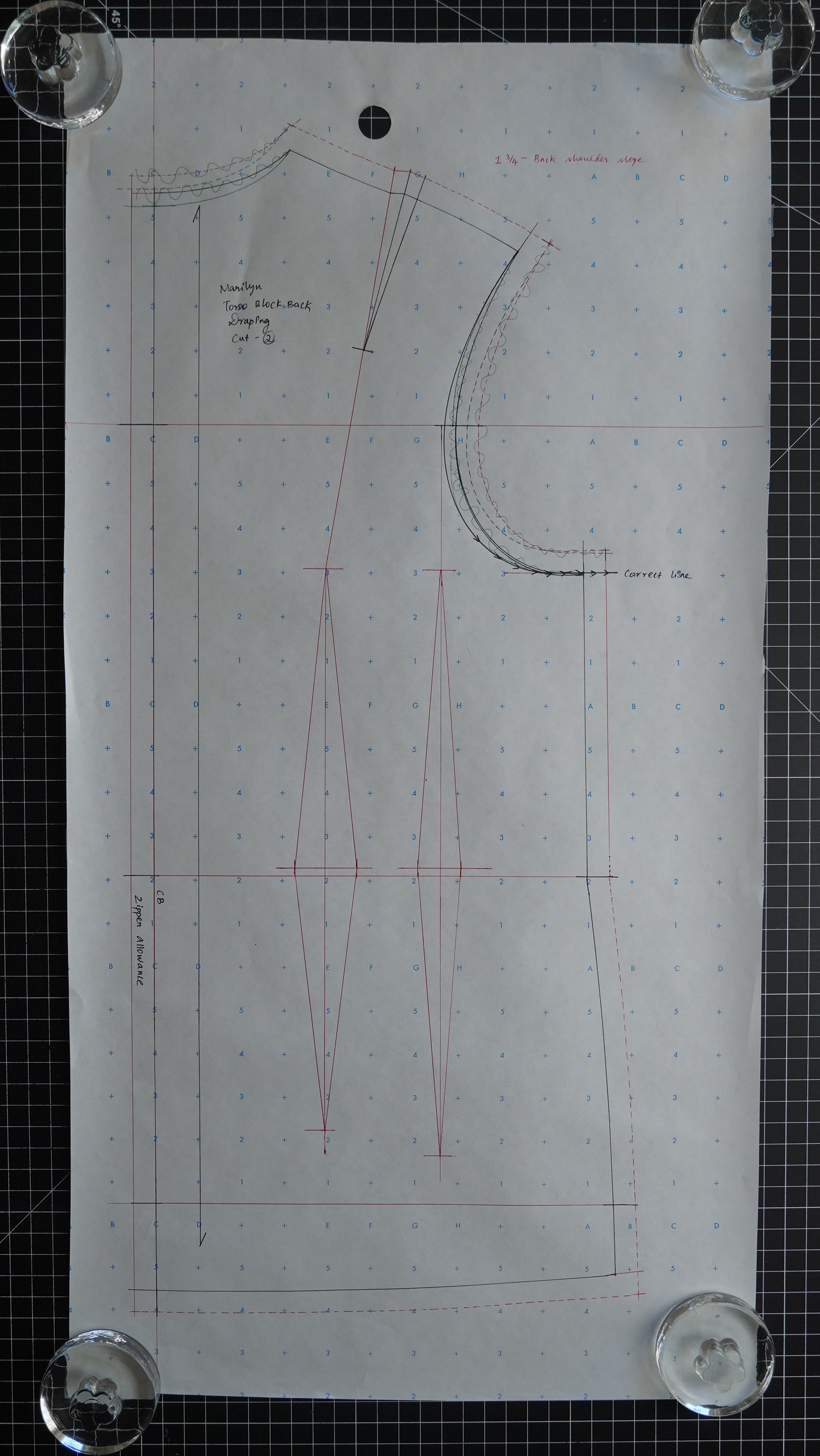 Back Pattern from Drape