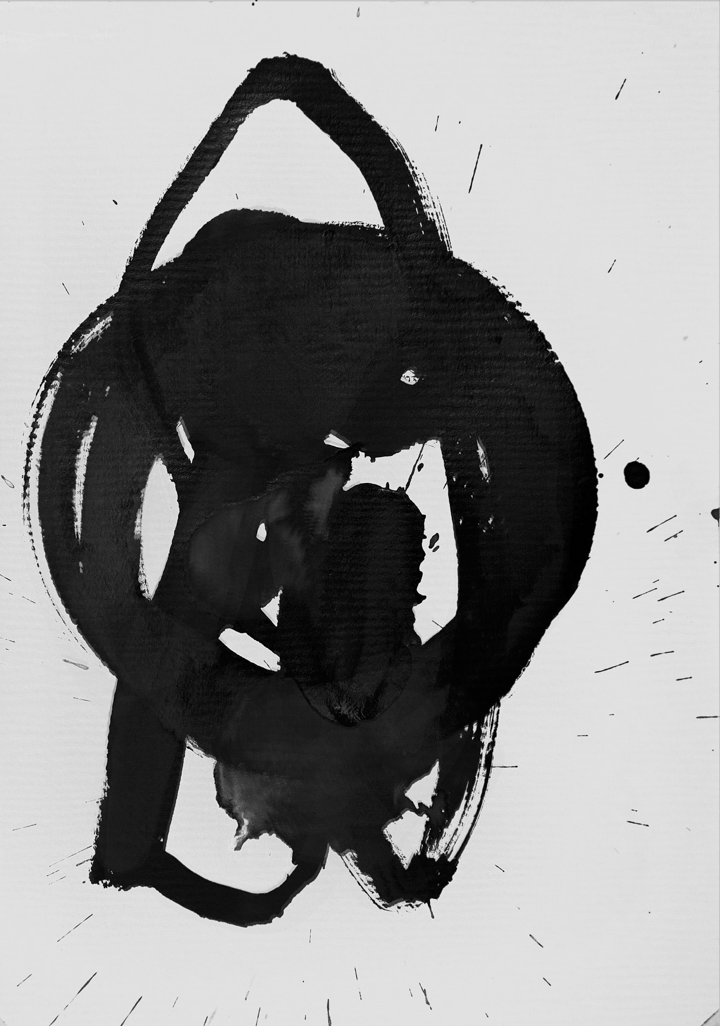 MIND PATH #2 Ink on paper 29,5 x 21 cm ( 11,6 x 8,2 in.)