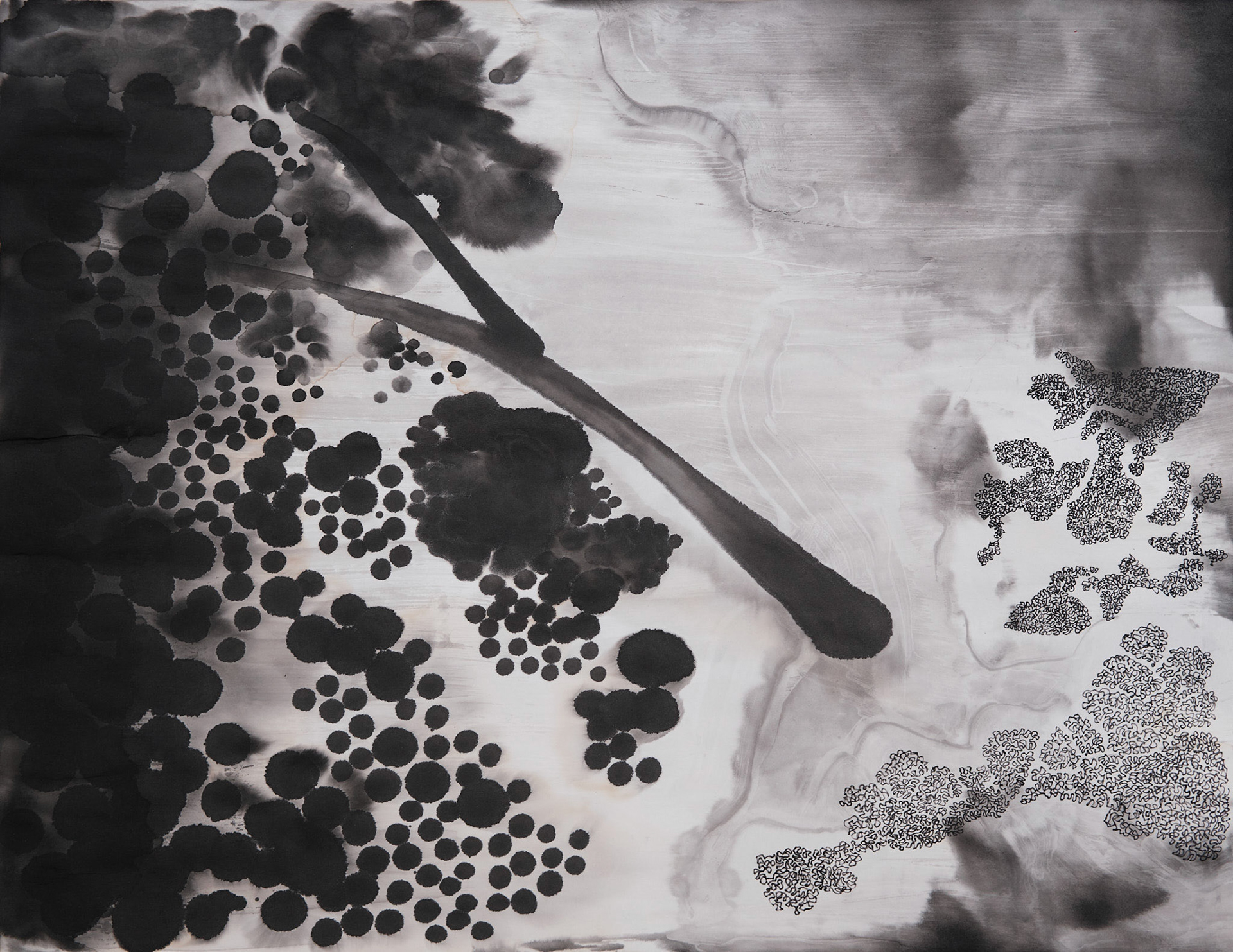 MIND PATH #26 Ink on paper 29,5 x 21 cm ( 11,6 x 8,2 in.)